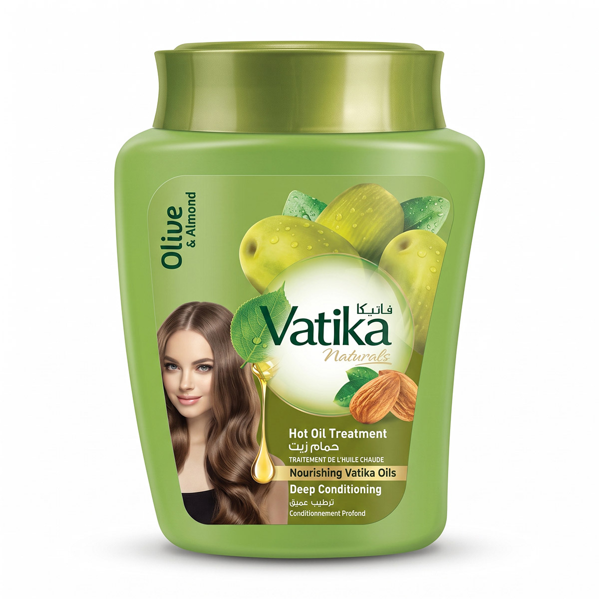 Dabur Vatika Naturals Olive & Almonds Deep Conditioning Hot Oil Treatment 1Kg
