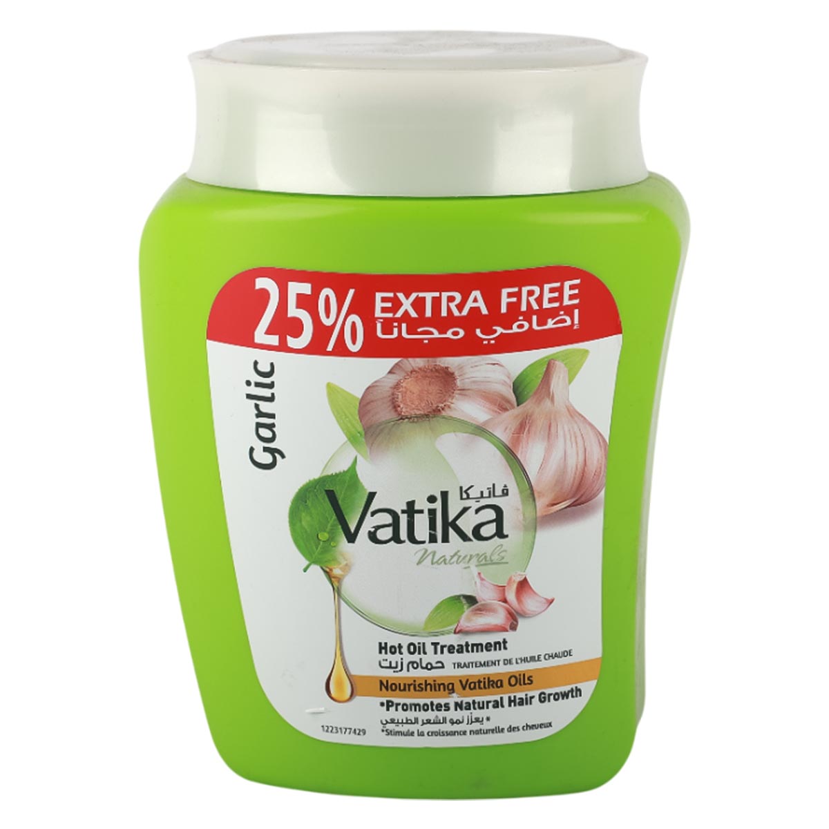 Vatika Hot Oil Treatment Nourishing Vatika Oil Promotes Natural Hair growth garlic 500g