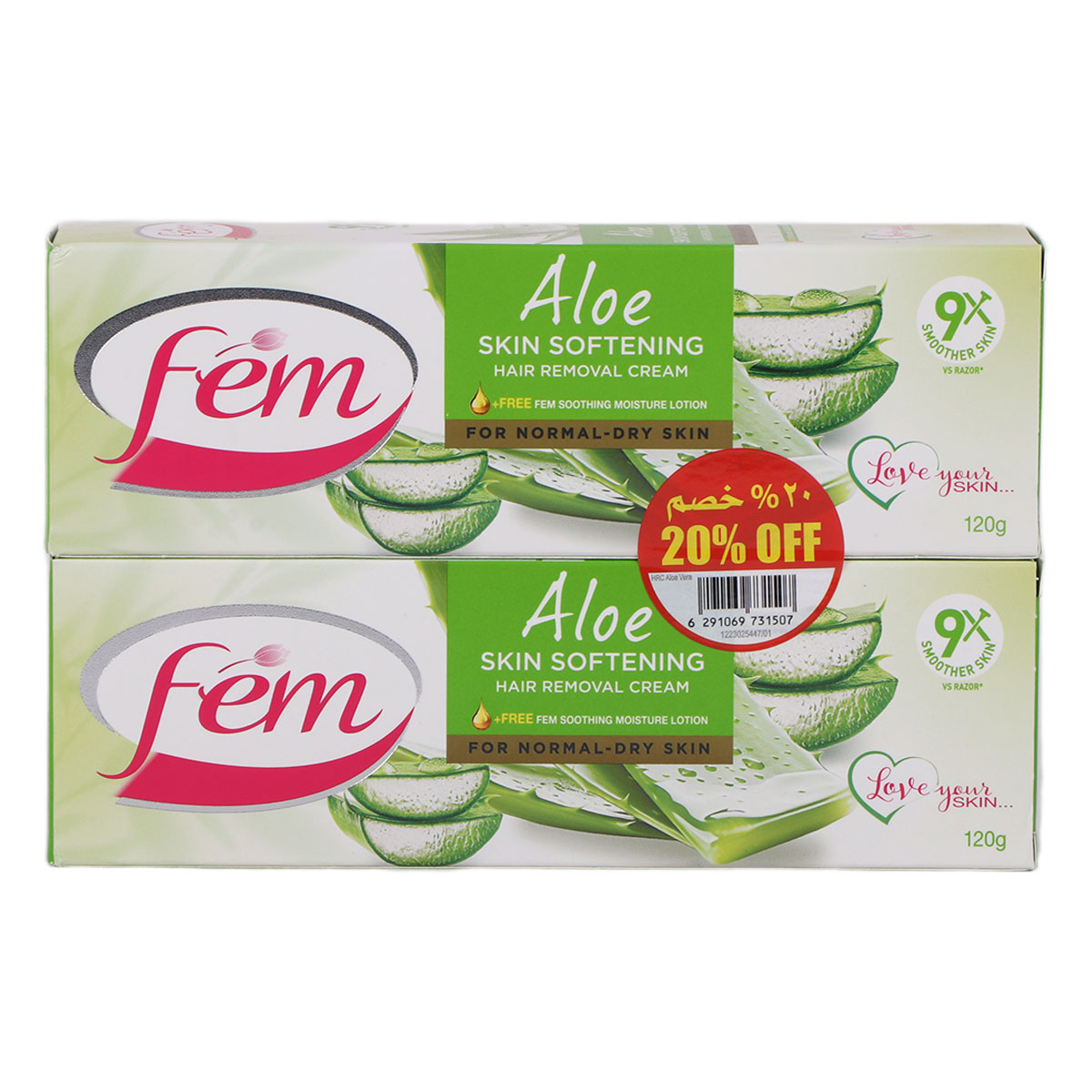 Fem Hair Removal Cream Assorted 2x120g