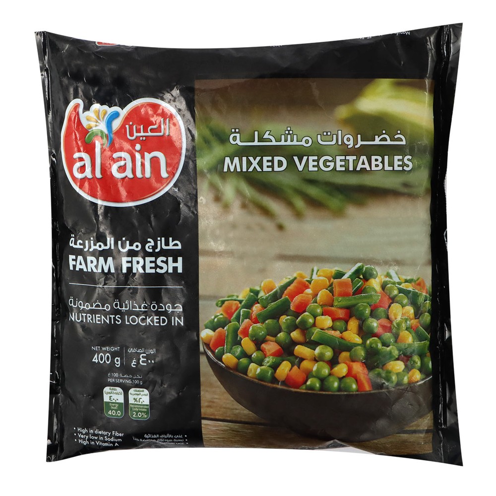 Al Ain Farm Fresh Mixed Vegetable 400g