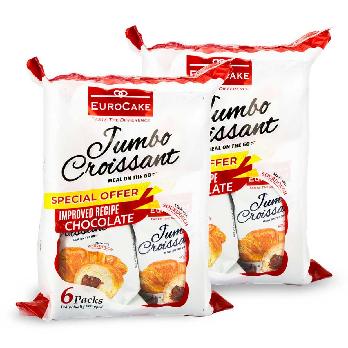 Eurocake Chocolate Jumbo Croissant 6X50g