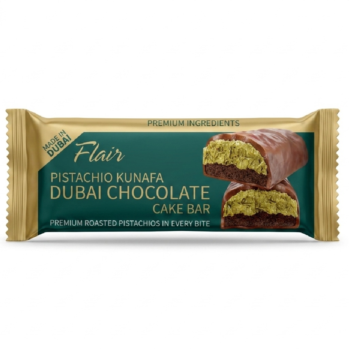 Flair Pistachio Kunafa Chocolate Bar 55g