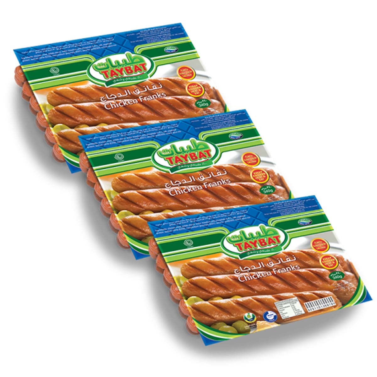 Taybat Chicken Franks 3x340g
