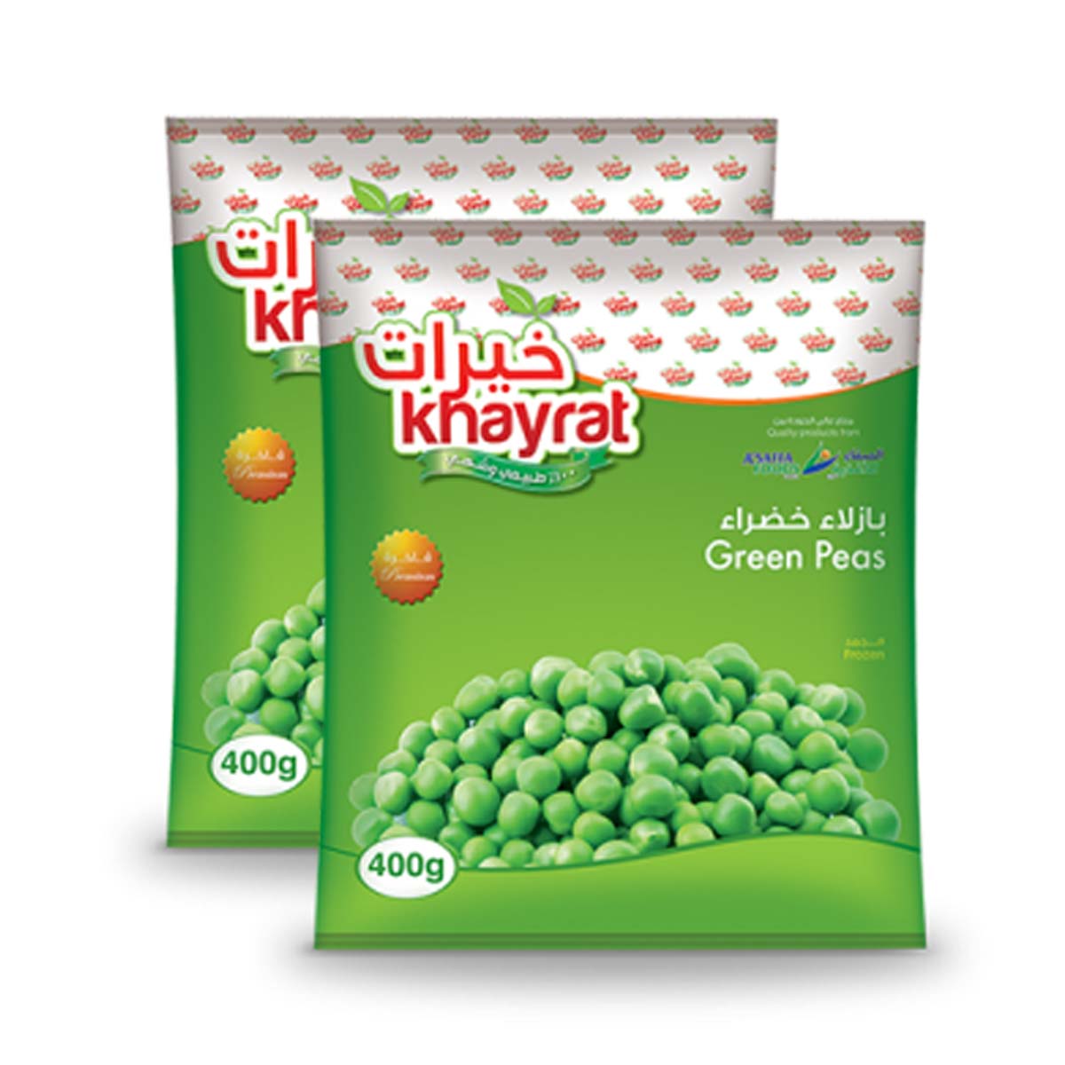 بازلاء خضراء خيرات ٢×٤٠٠ غرام