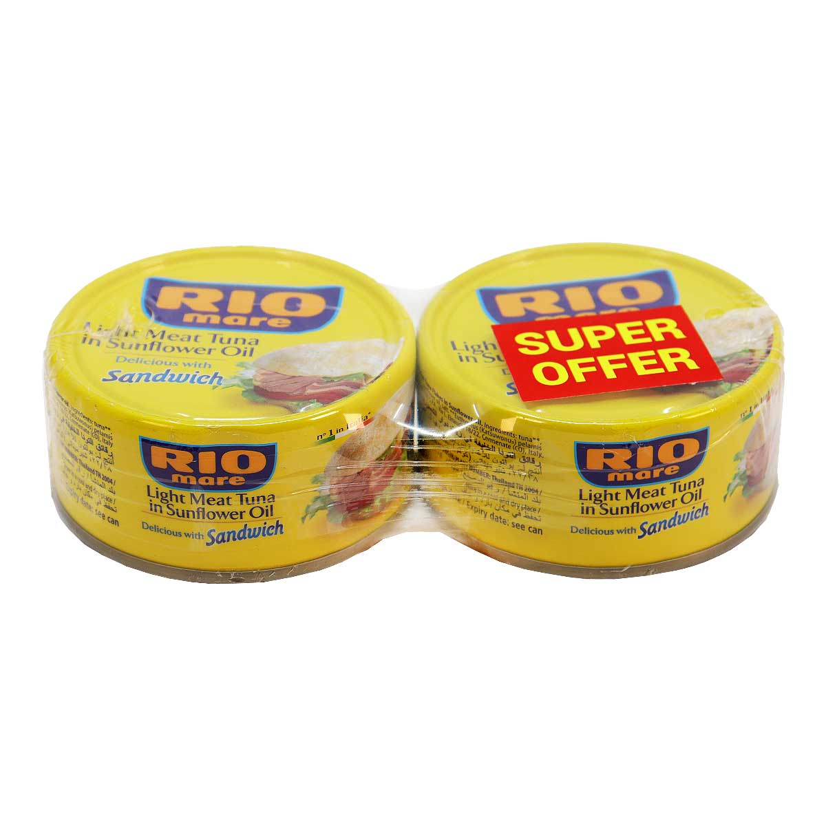 Rio Mare Canned Tuna In Sunflower Oil Sandwich 2x160g