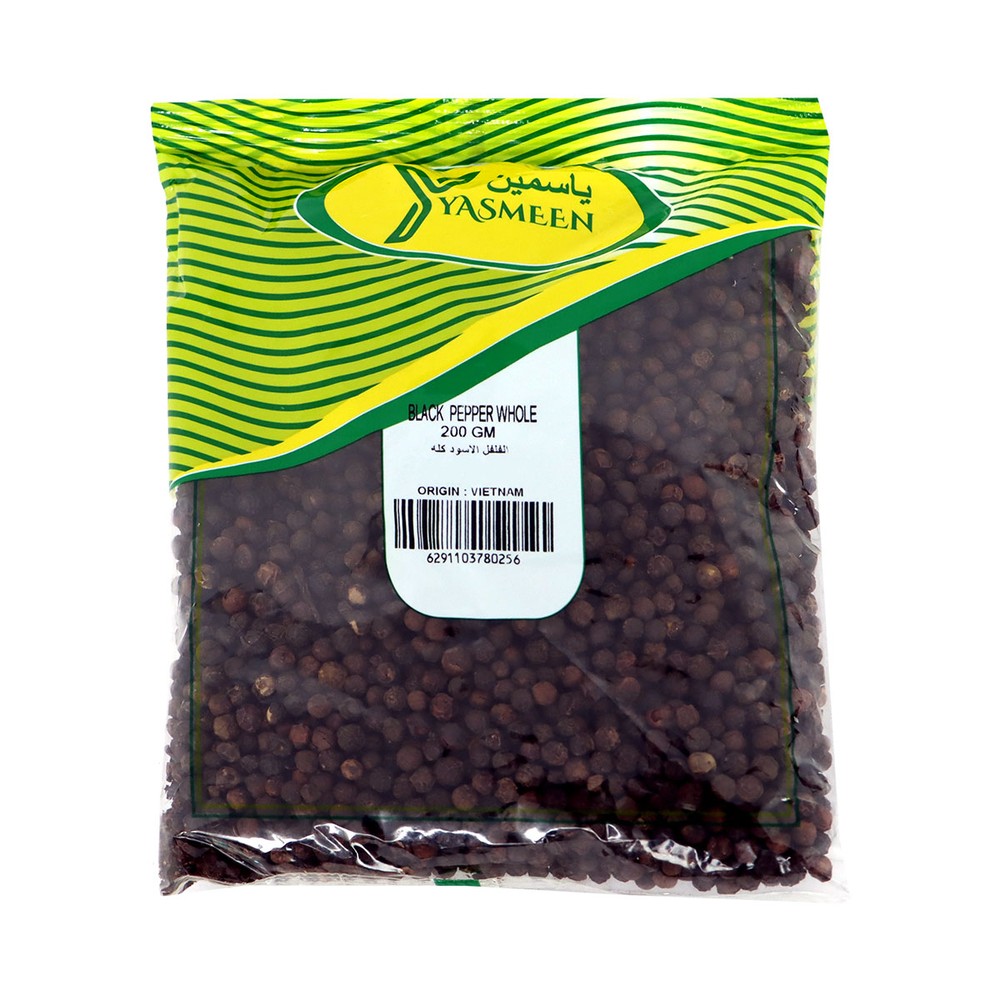 Yasmeen Black Pepper Whole 200g