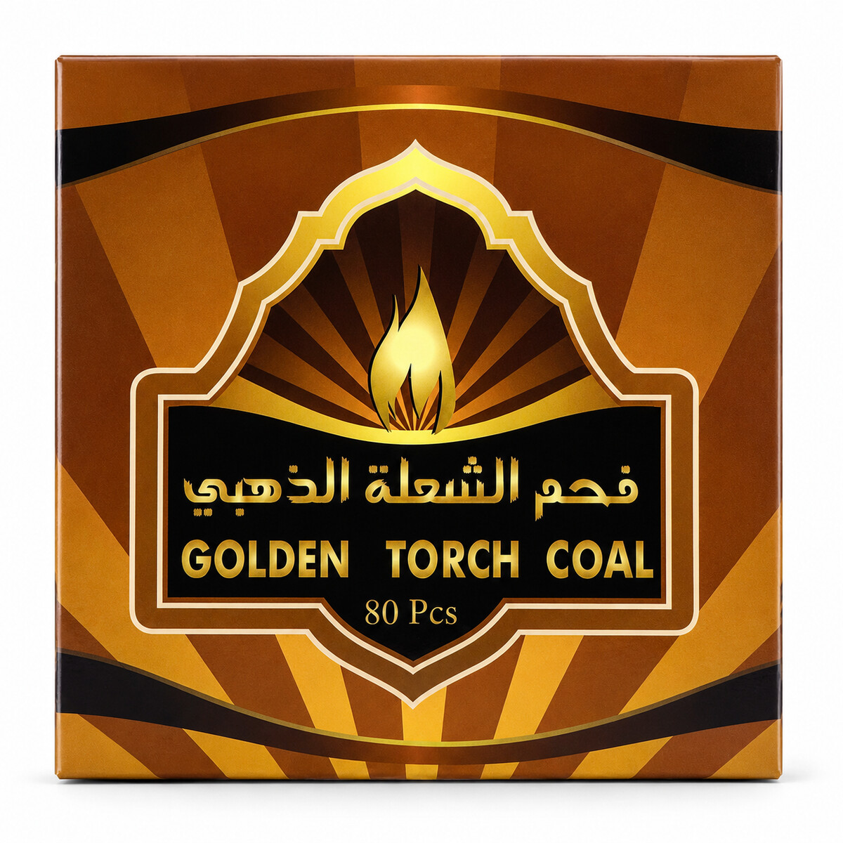 CHARCOAL ALQAED GOLDEN 80 PCS