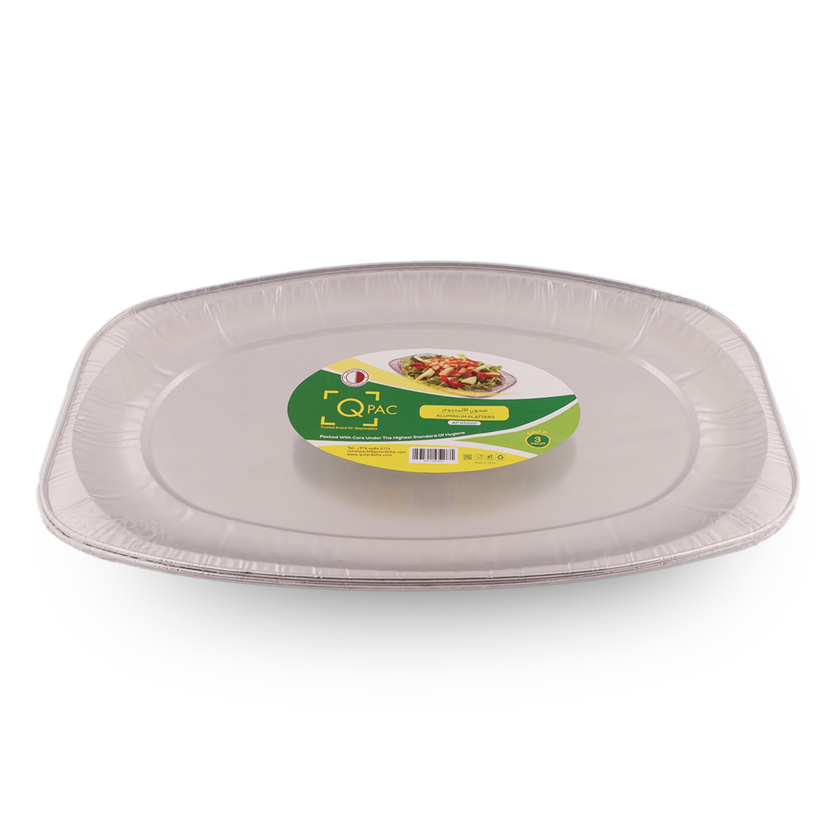 Qpack Aluminium Platters 3 Pieces