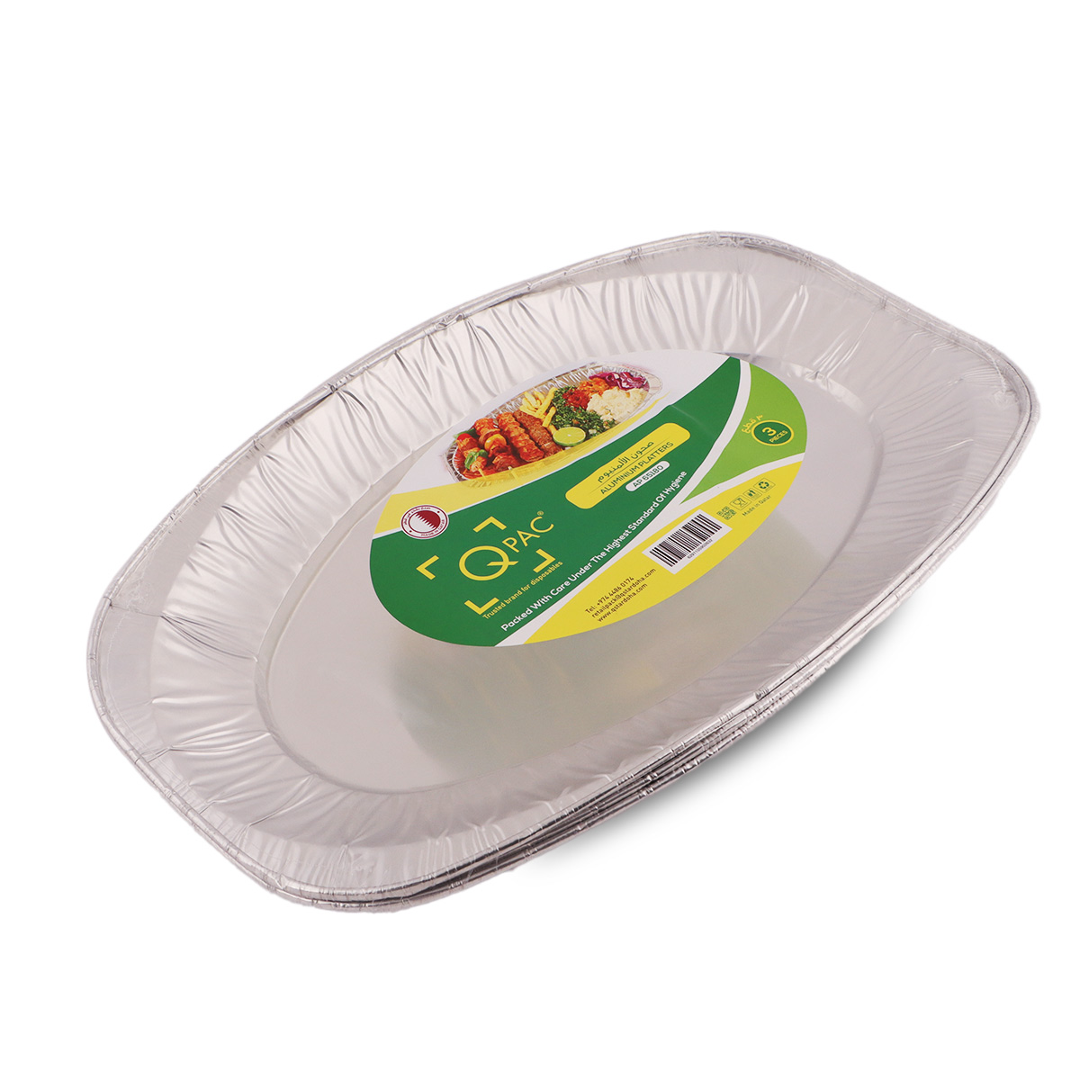Qpack Aluminium Platters 3 Pieces