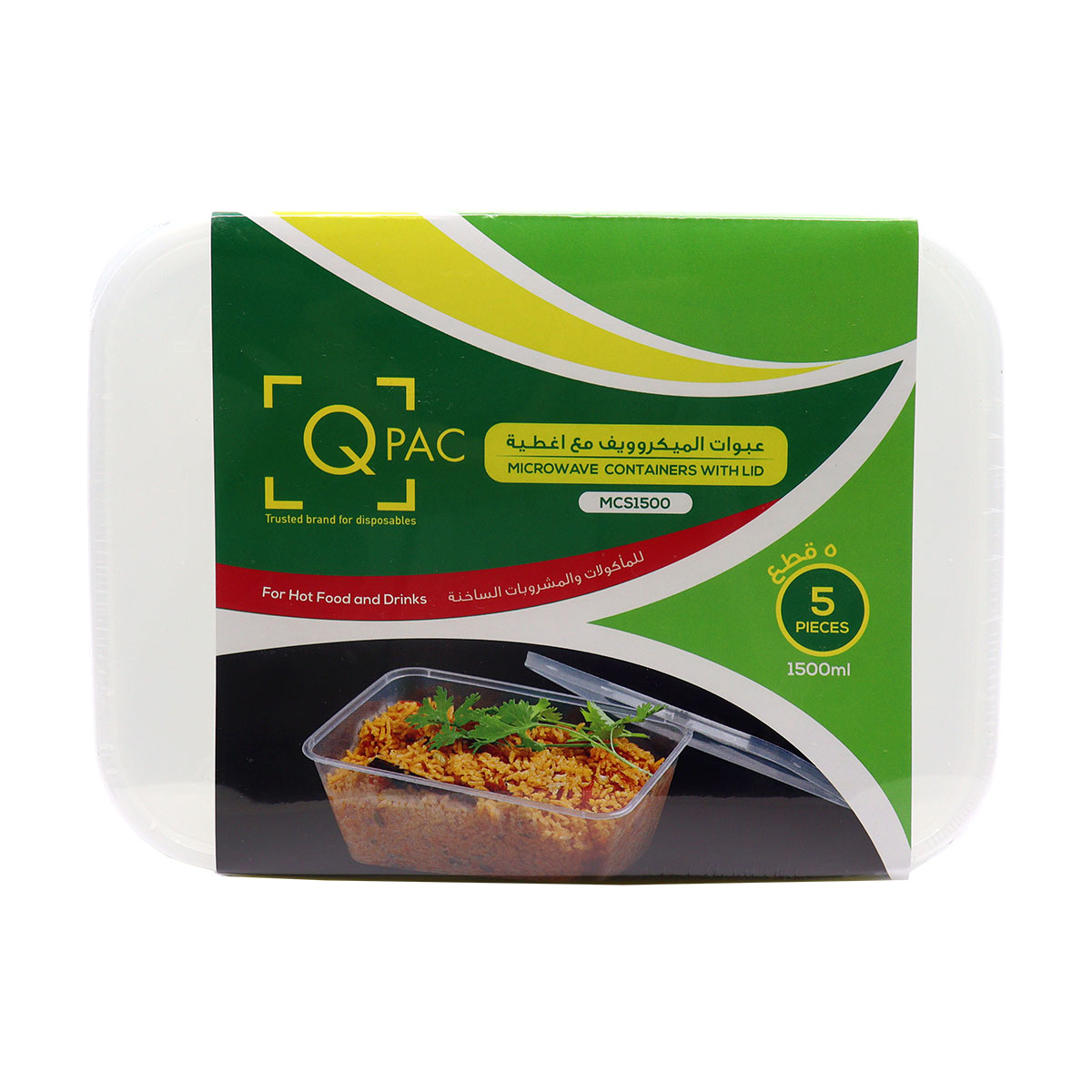 Qpac Microwa Rec Contai 1500Ml