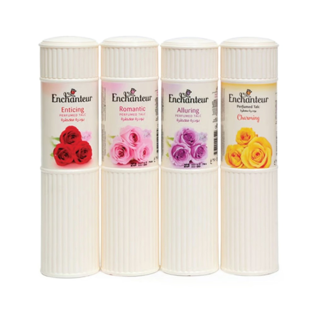 Enchanteur Talc Powder Assorted Fragrance 4 x 125g
