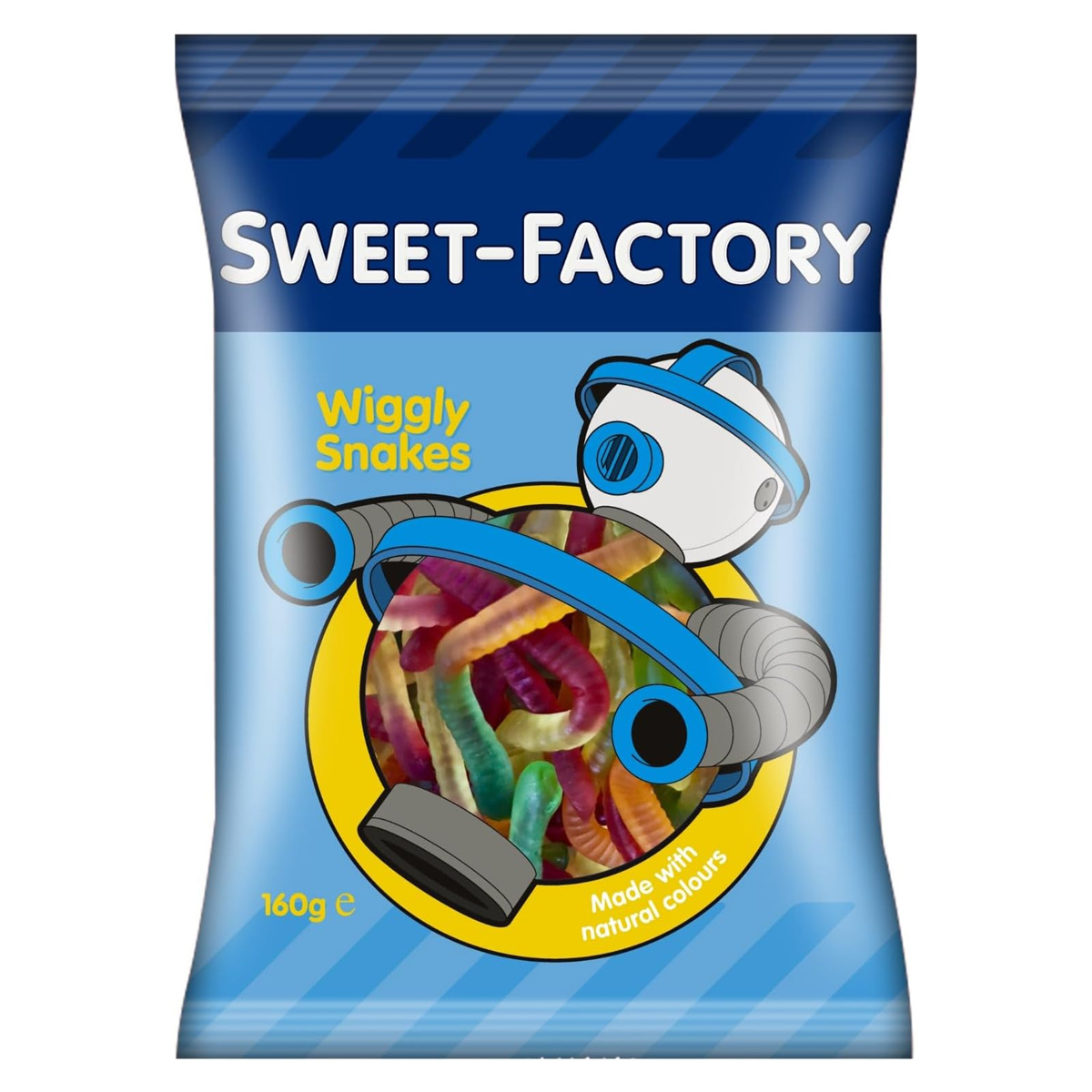Swt Fctry Wiggly Snakes 160G