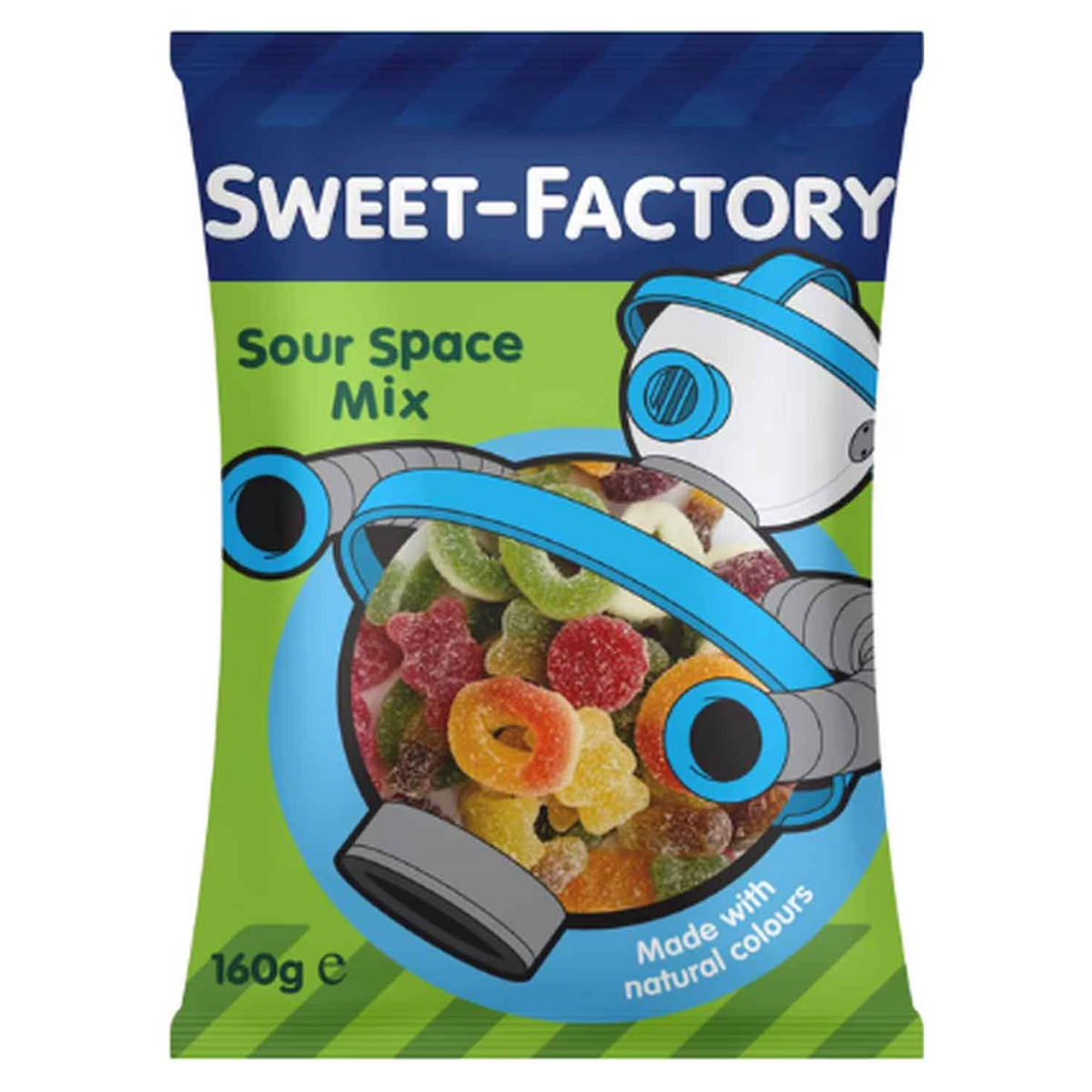 Sweet Factory Sour Space Mix Fizzy Gummy Candy 160g | Snacks & Candy | Candies & Gums | Soft Candy Sweet Factory Sour Space Mix Fizzy Gummy Candy 160g | Snacks & Candy | Candies & Gums | Soft Candy