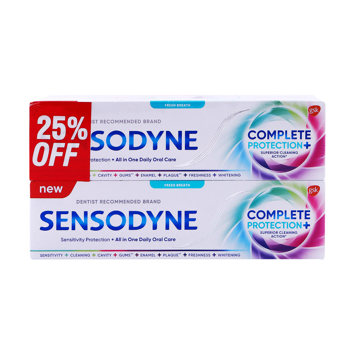 Sensodyne Complete Protection+Super Cleaning Action 2x75g