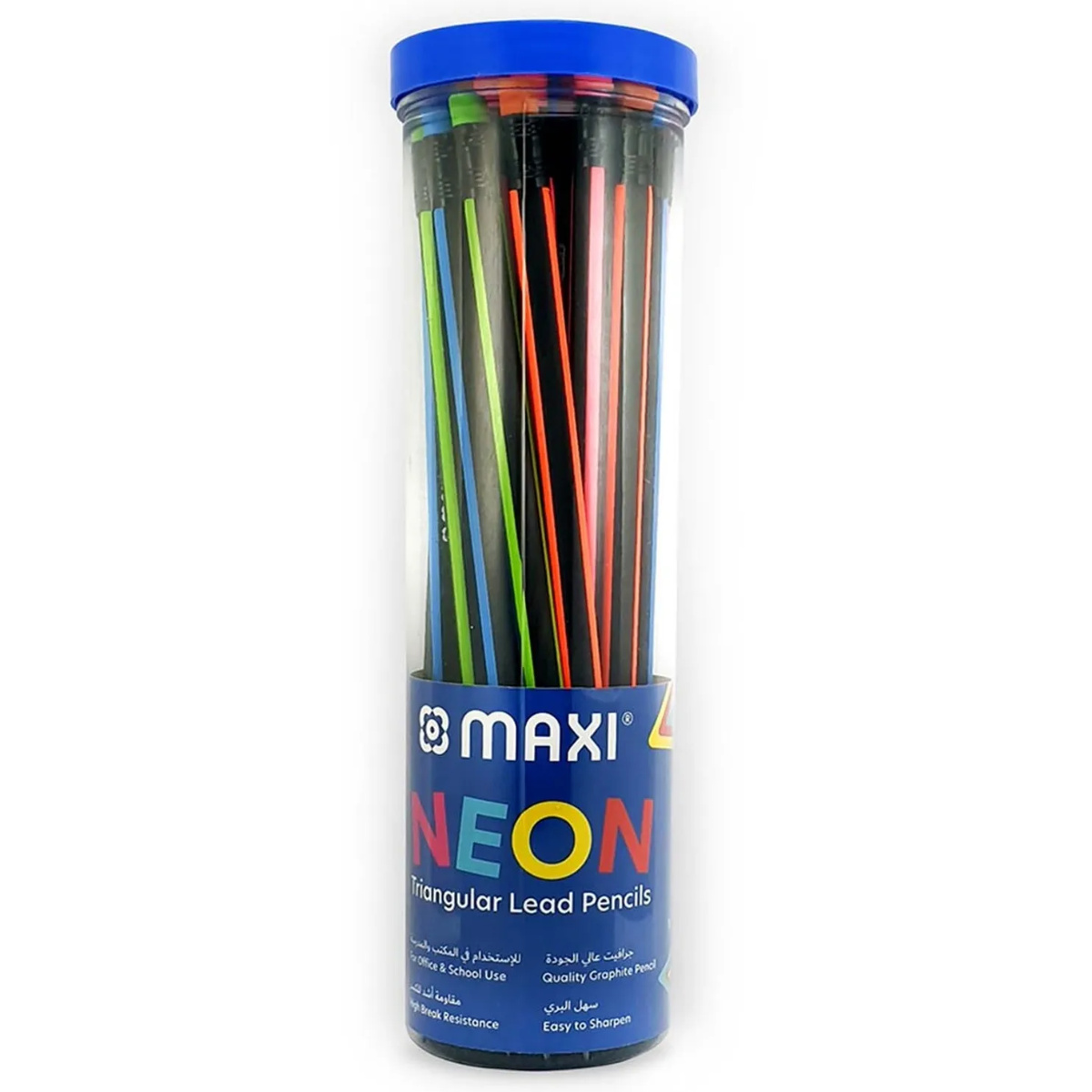 Maxi Triangular Neon Lead Pencils