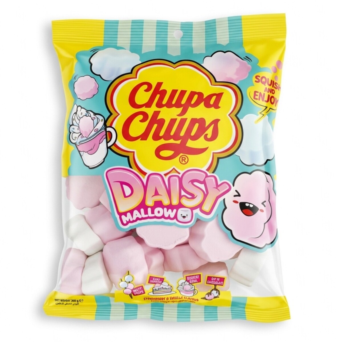 Chupa Chups Daisy Mallow Strawberry & Vanilla 280g