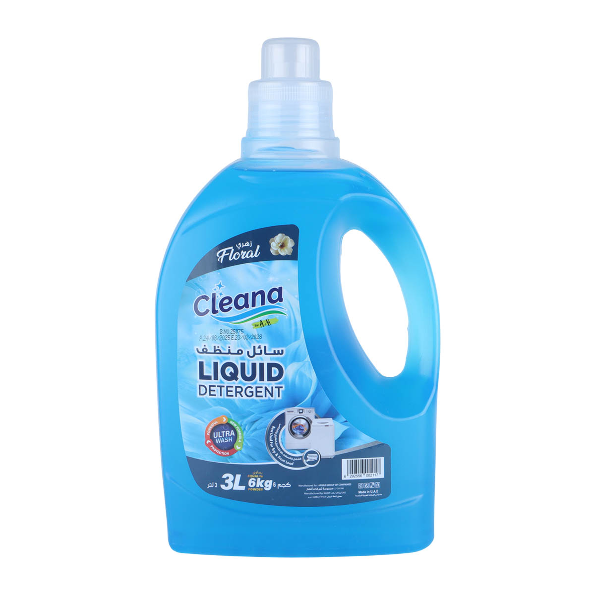 Floral Cleana Liquid Detergent 3L | التنظيف والغسيل | لوازم الغسيل | المنظفات السائلة Floral Cleana Liquid Detergent 3L | التنظيف والغسيل | لوازم الغسيل | المنظفات السائلة