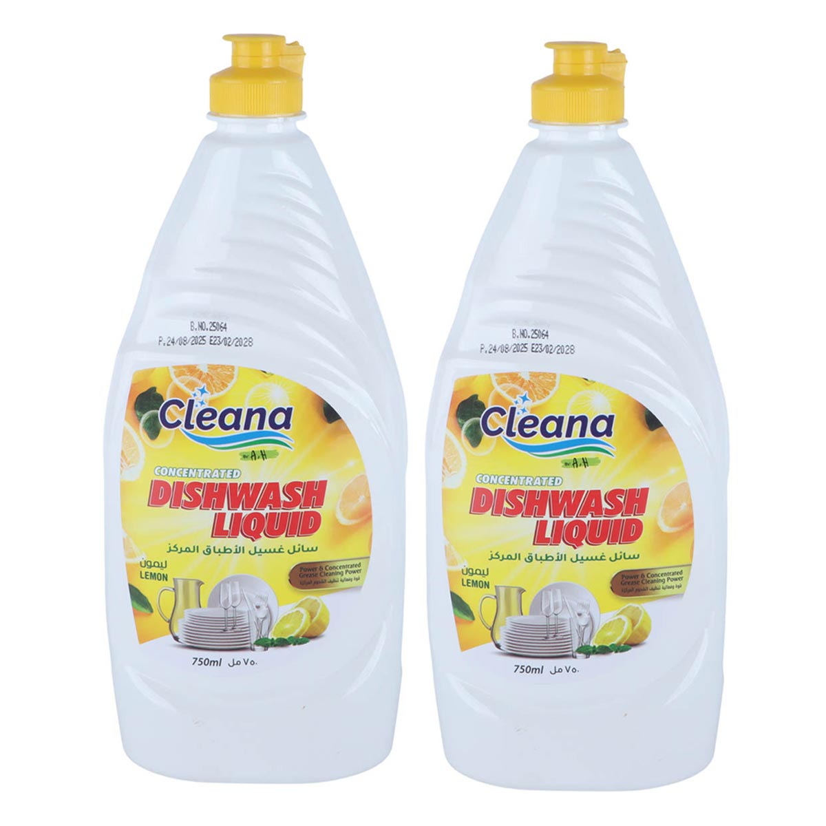 Cleana By A.H. Lemon Dish Wash Liquid 2x750ml