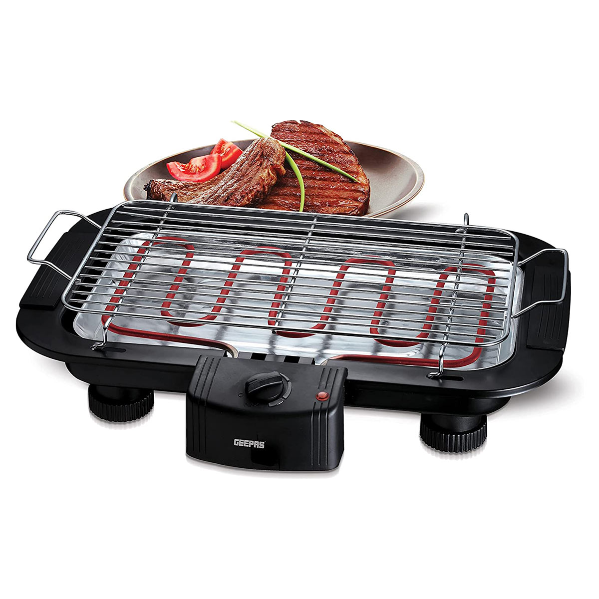Geepas Open Air Electric Barbeque Grill - Gbg877-Geepas