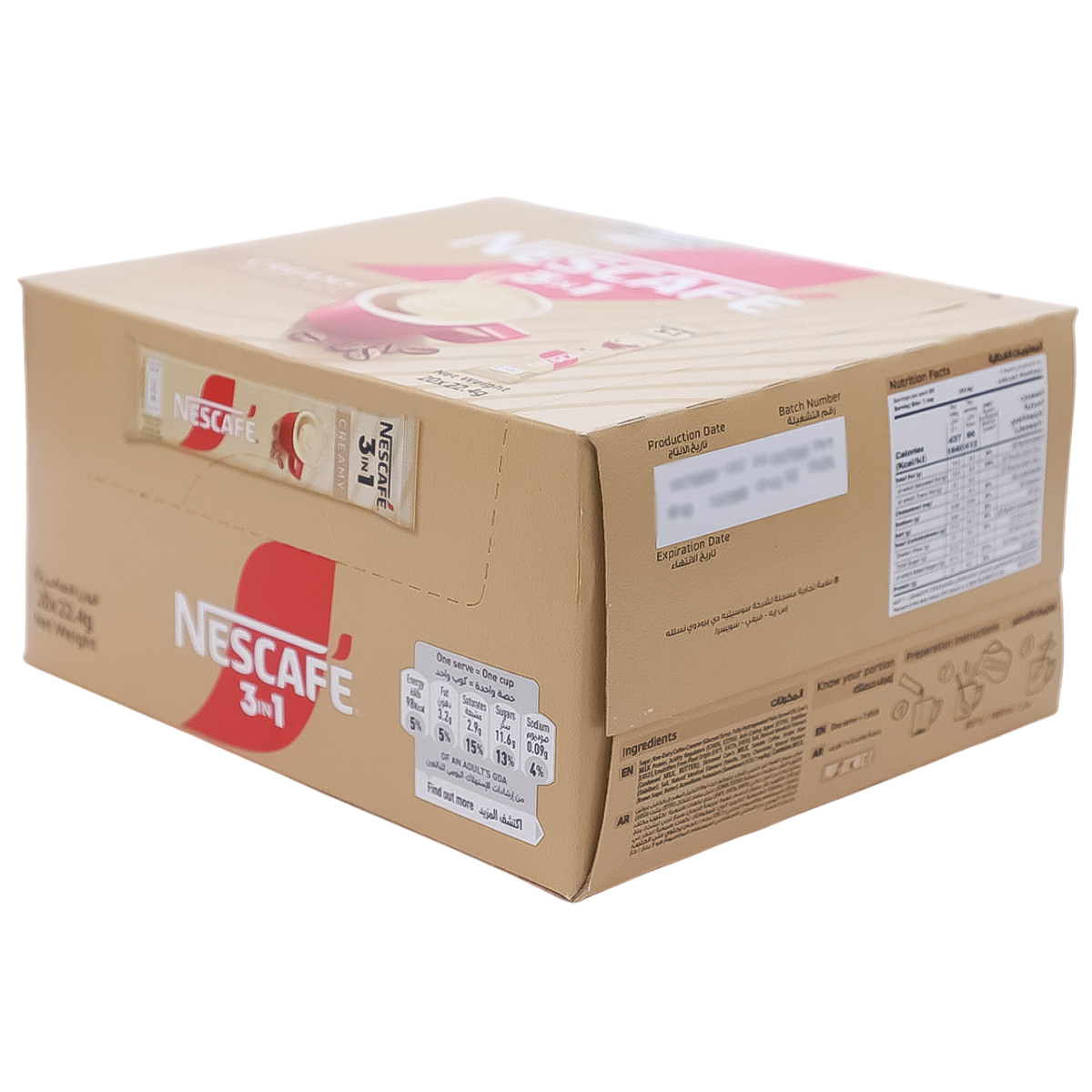 Nescafe 3 in 1 Creamy Latte Sachets 20x22.4g