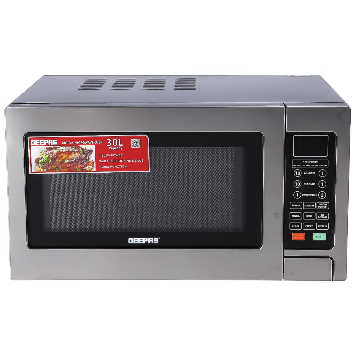 Geepas Digital Microwave Oven GM01897 - 30ltr