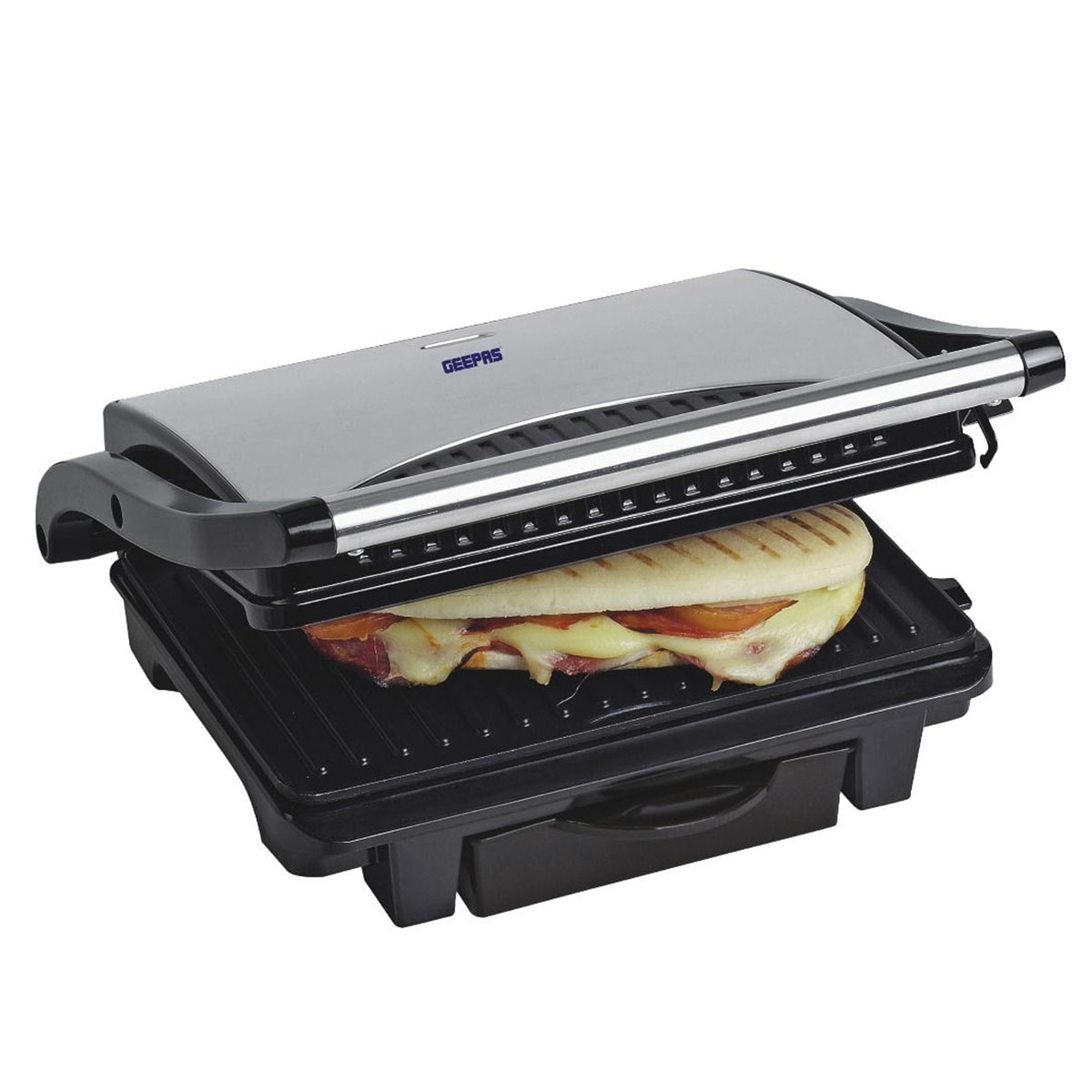 Geepas Stainless Steel Grill Maker Nonstik - Ggm 5394