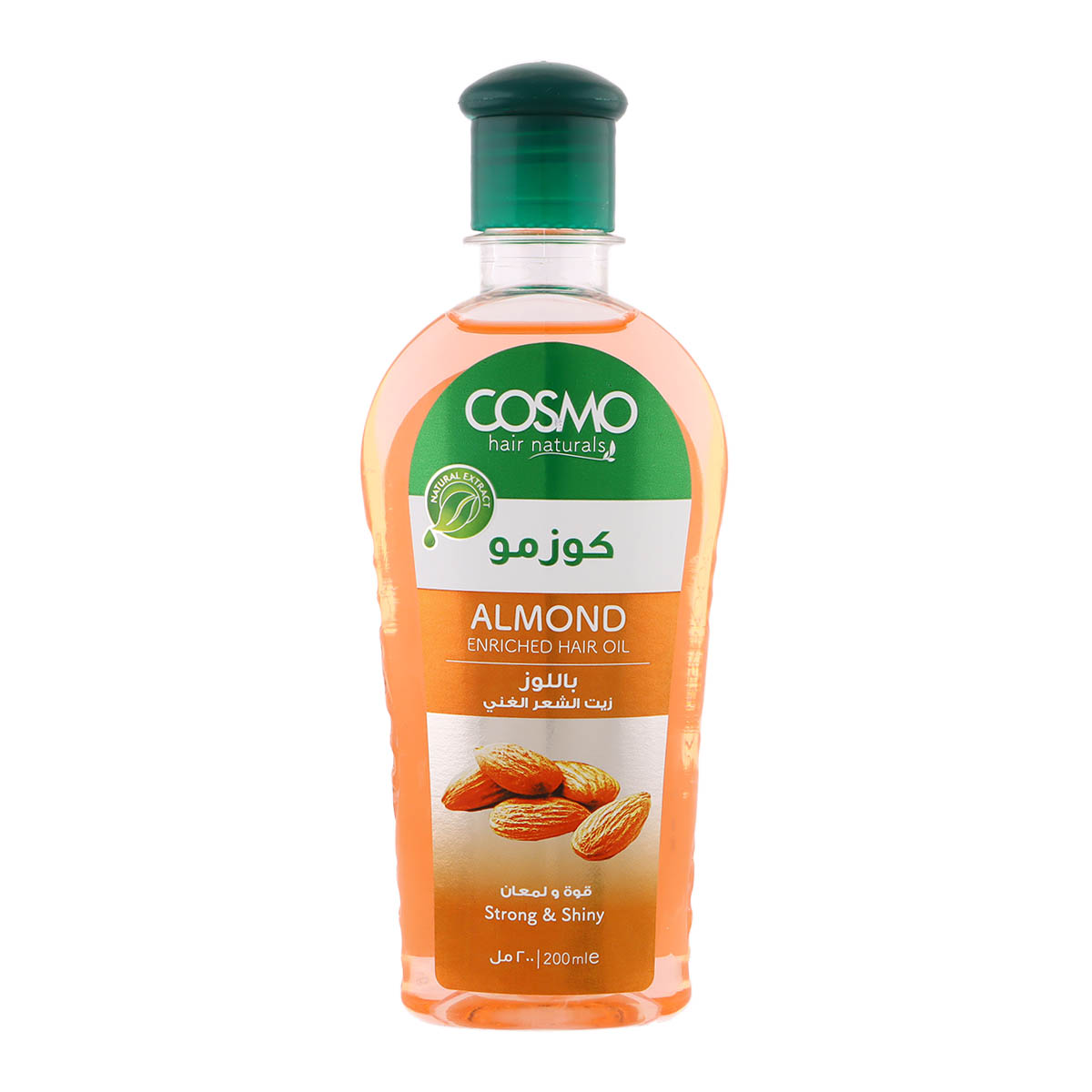 Cosmo Almond Enriched Hair Oil Strong & Shiny 200ml