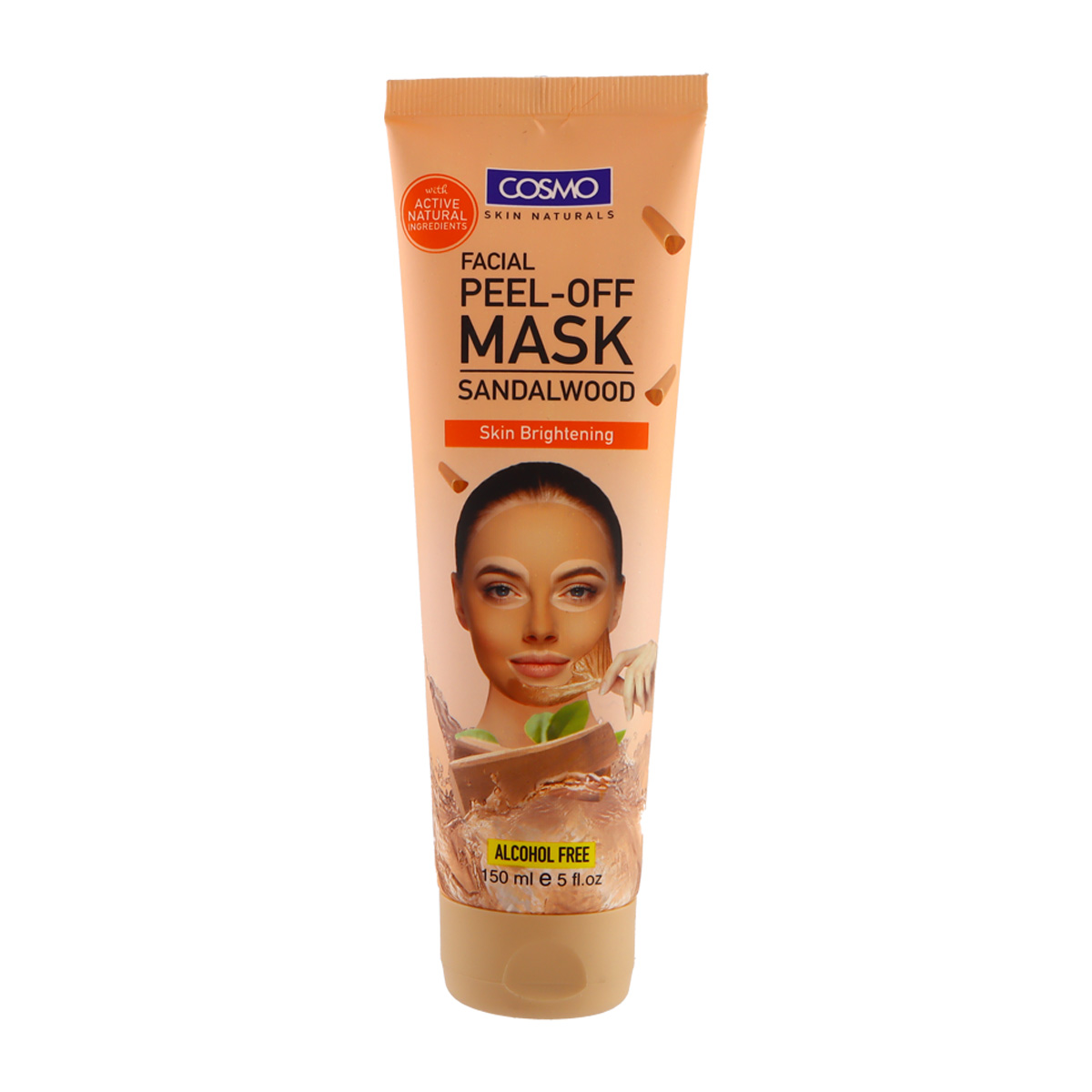 Cosmo Facial Peel-Off Mask Sandalwood Skin Brightening Alcohol Free 150ml