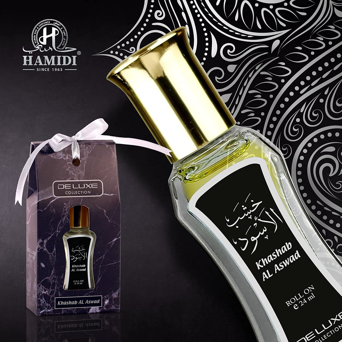 Hamidi Perfume Oil Khashab Al Aswad 24ml