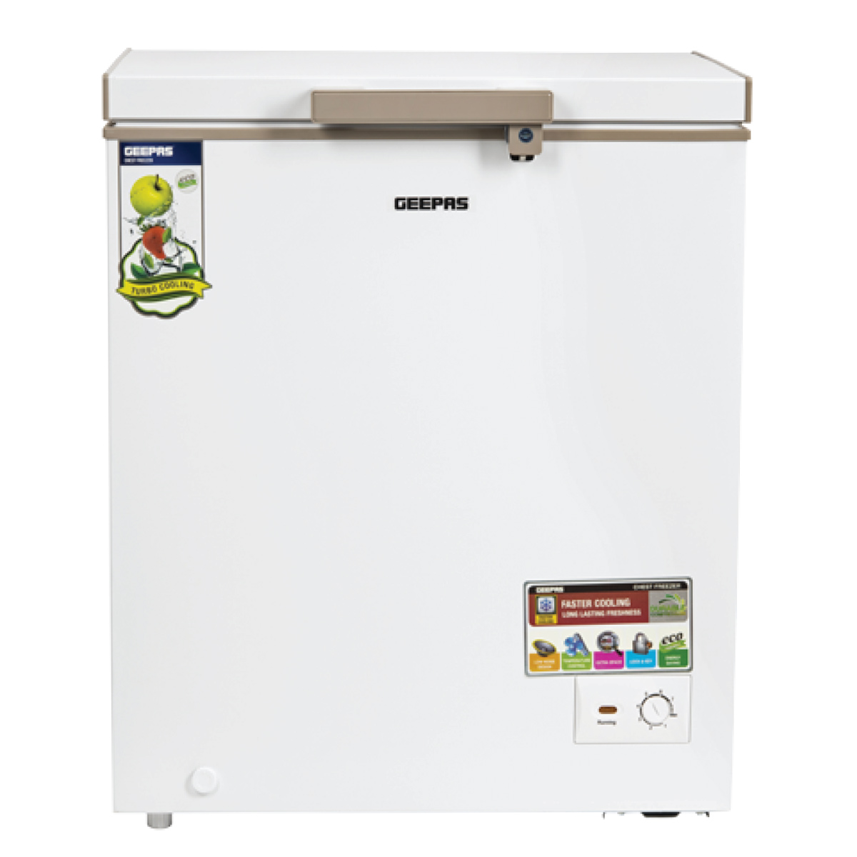 Geepas Chest Freezer 170L GCF1706WAH
