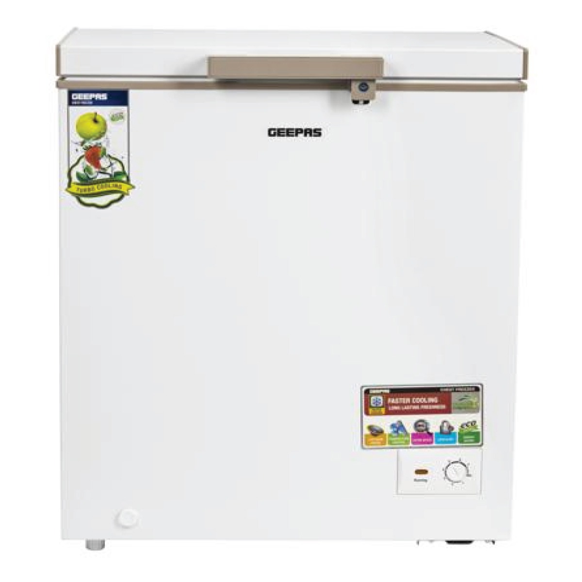 Geepas Chest Freezer 250L - GCF2506WAH