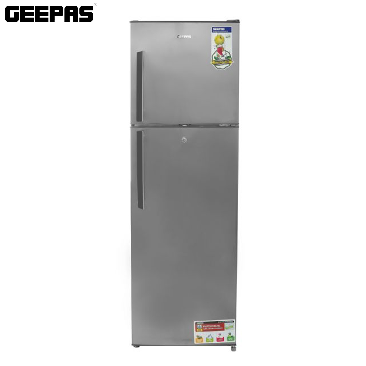 ثلاجة جيباس ببابين سعة 320 لتر - GRF3207SSXXN | أجهزة المطبخ | ثلاجات