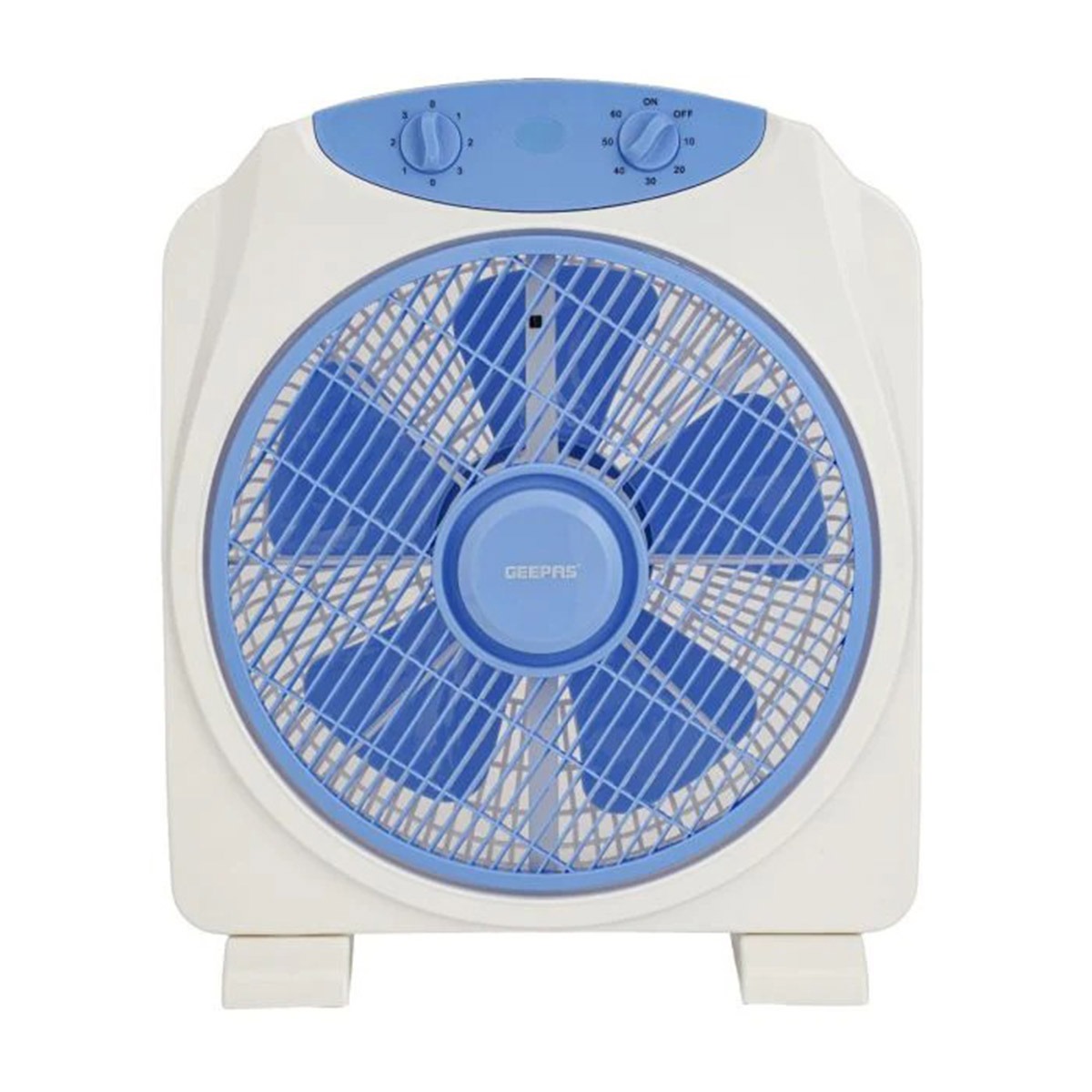 Geepas Electric Box Fan White & Blue 12 Inch-Gfl21113