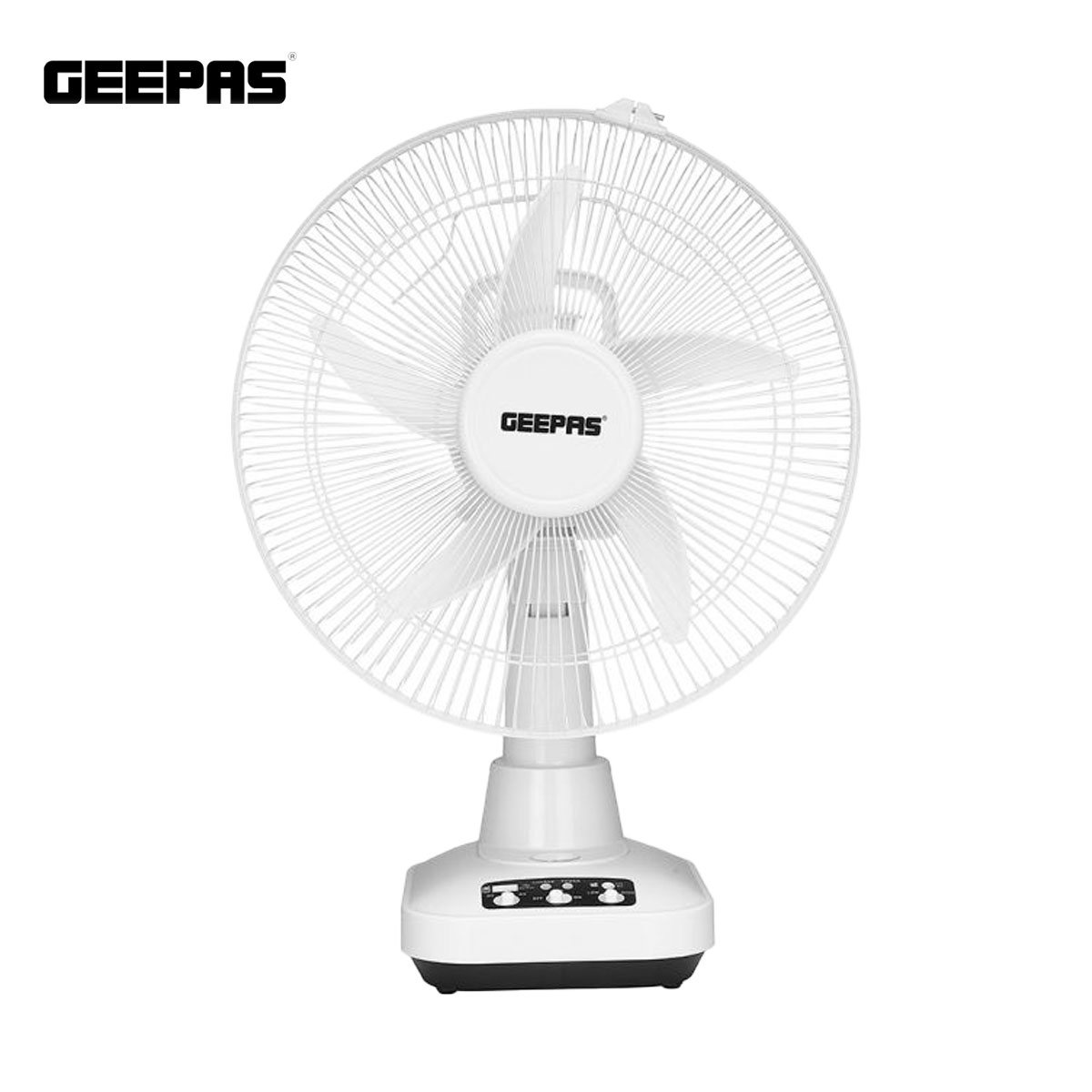 Geepas Fan Rechargeable with Oscillation 12 inch-GF21118