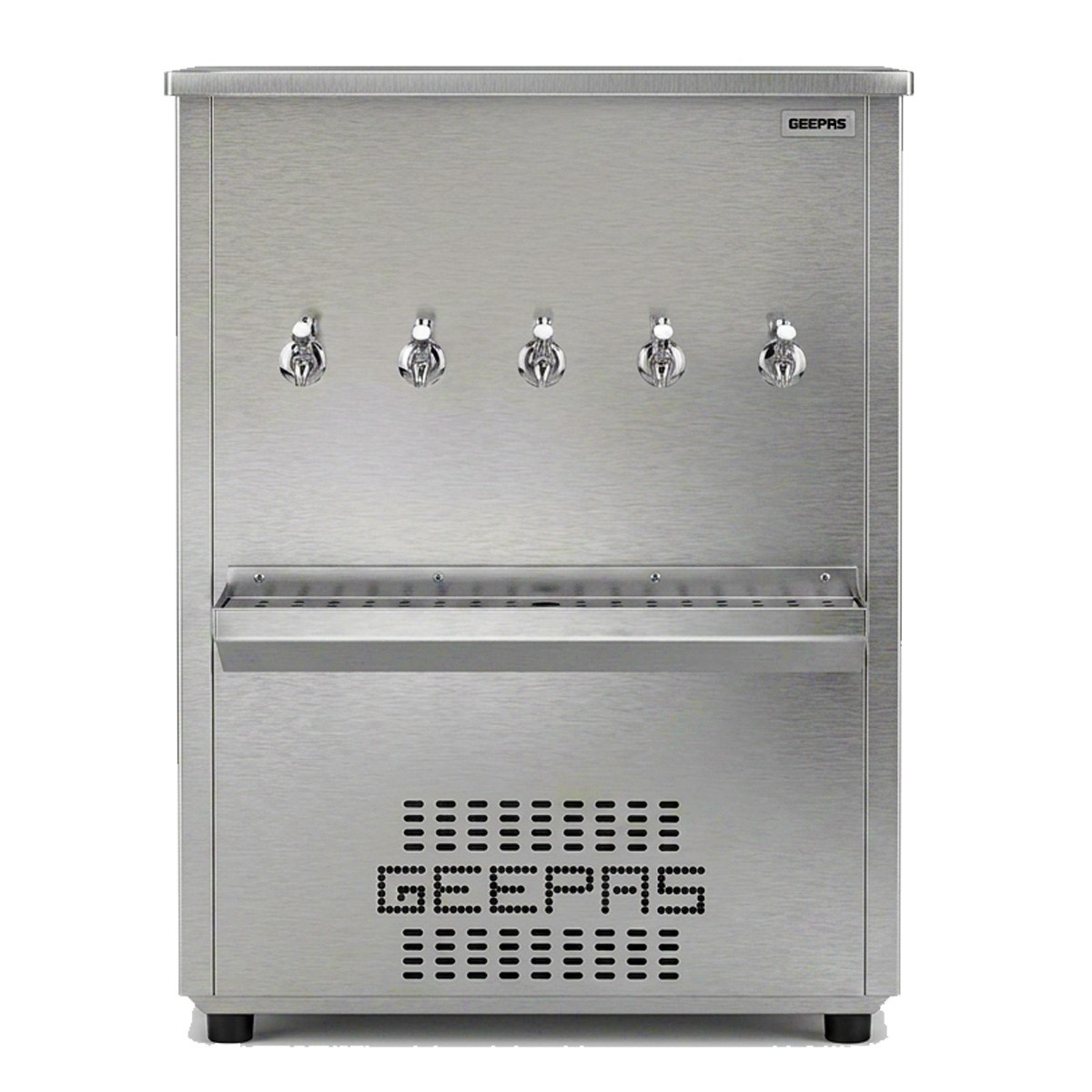 Geepas Water Cooler With 5 Tap System Silver GWCL1154