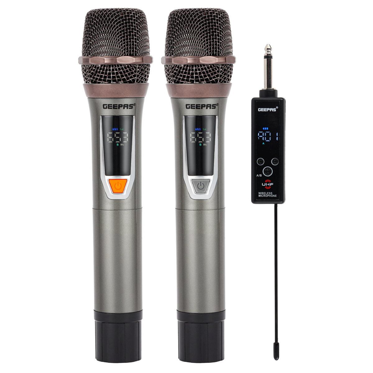 Geepas Dual Wireless Microphone with Receiver GMP15015