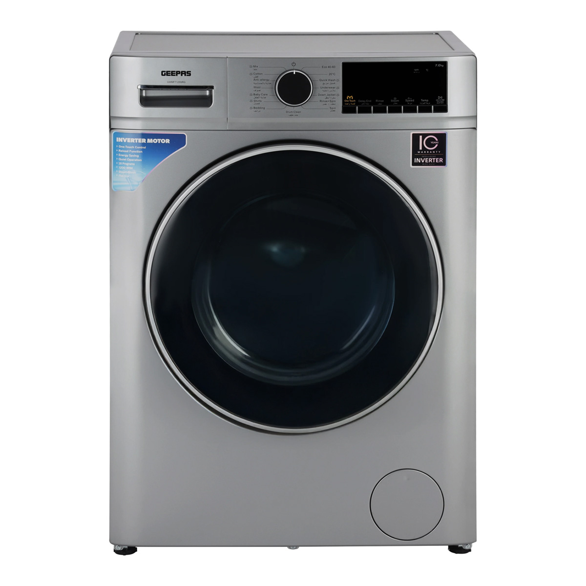 Geepas Washing Machine Front Load 7Kg