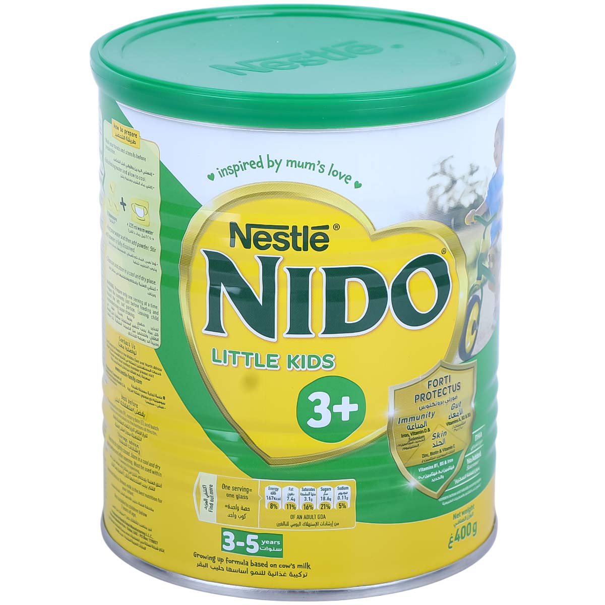 Nestle Nido Little Kids 3+ Growing Up Milk Powder 3-5 Years 400g