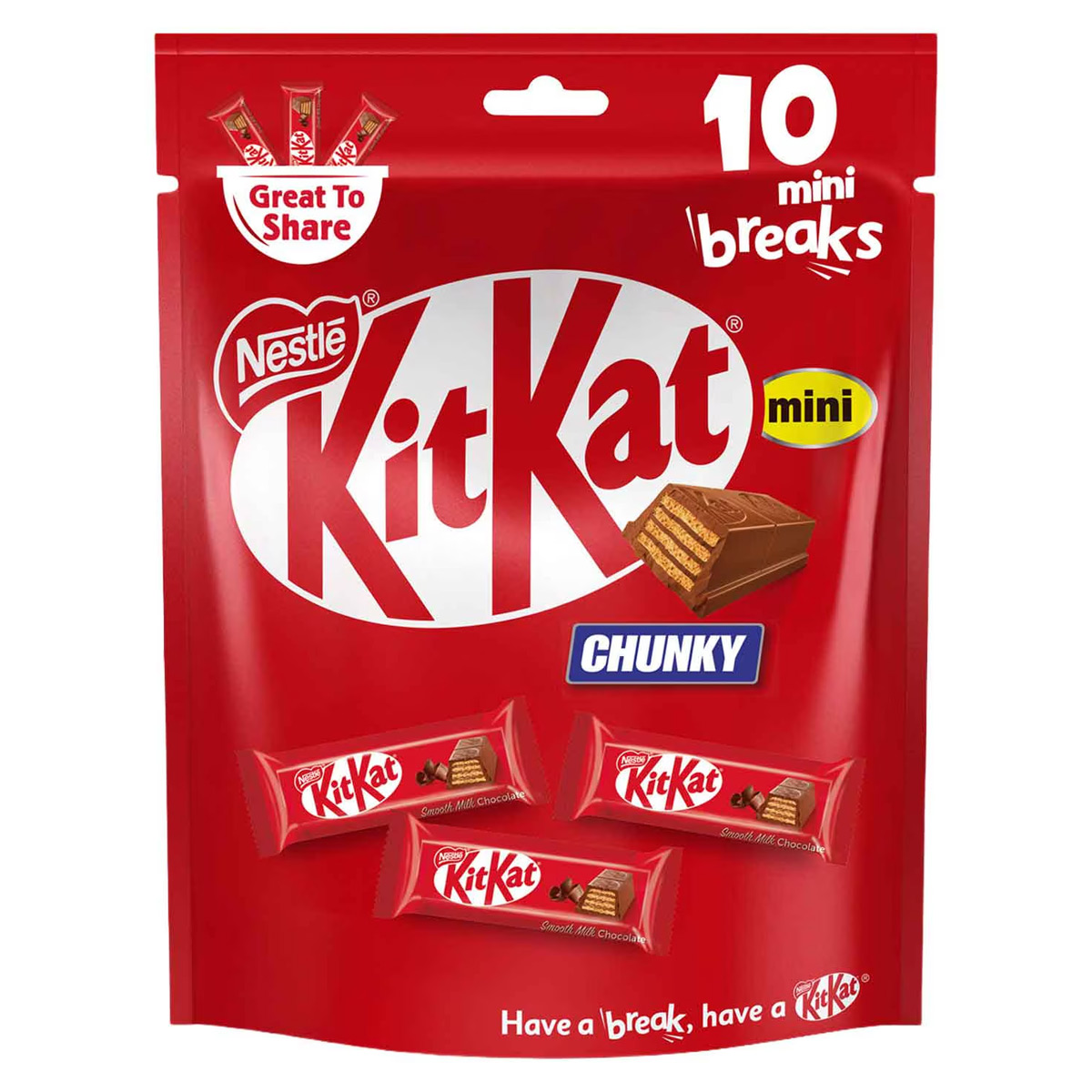 Nestle KitKat Chunky Mini 10 Mini Breaks