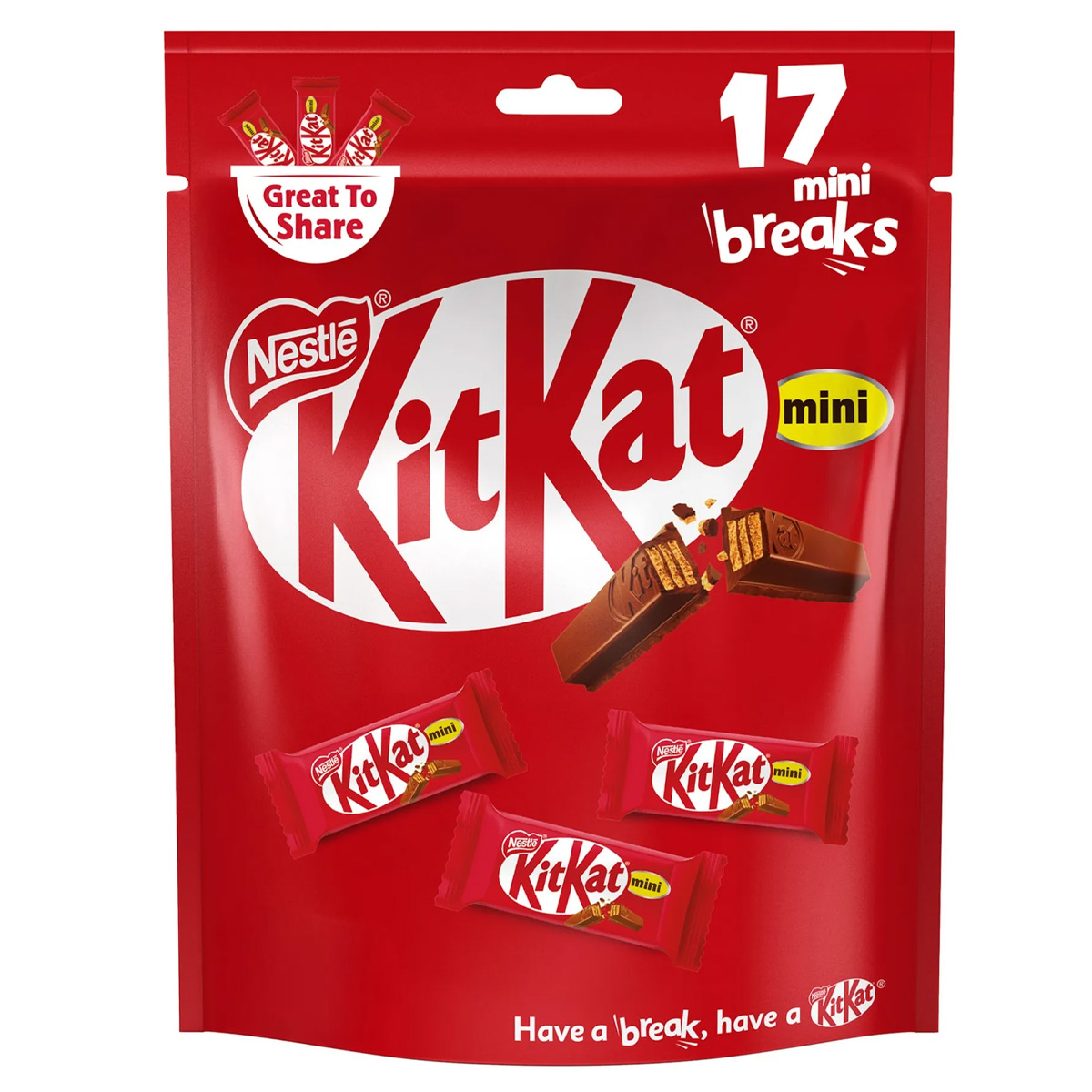 Nestlé KitKat Mini Wafer Bars 17 Mini Breaks