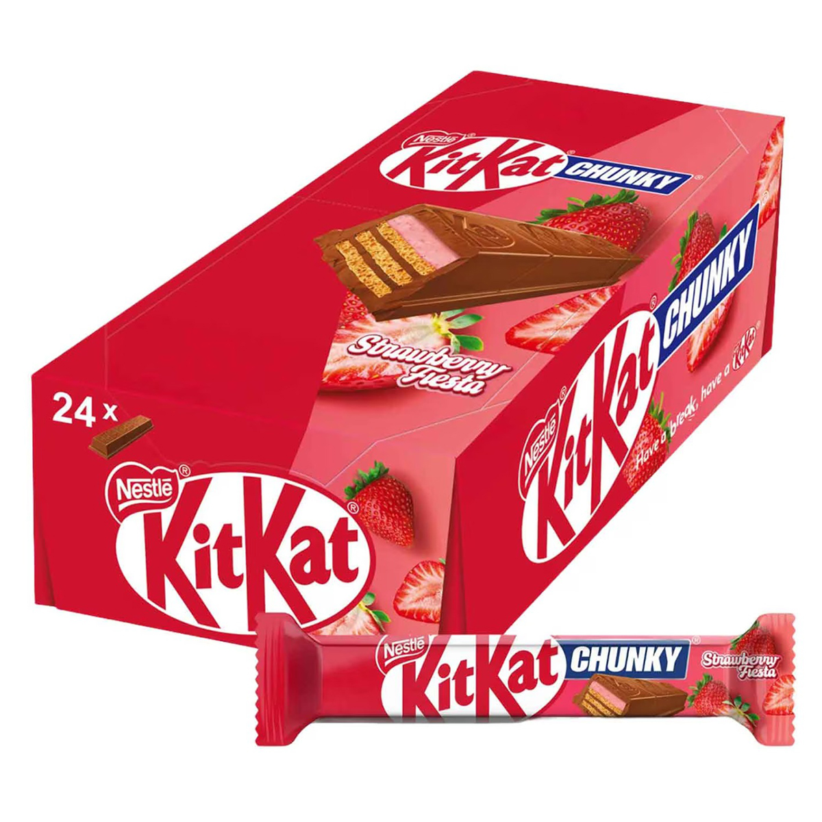 Kit Kat Chunky Strawberry 41g (1 Pieces)