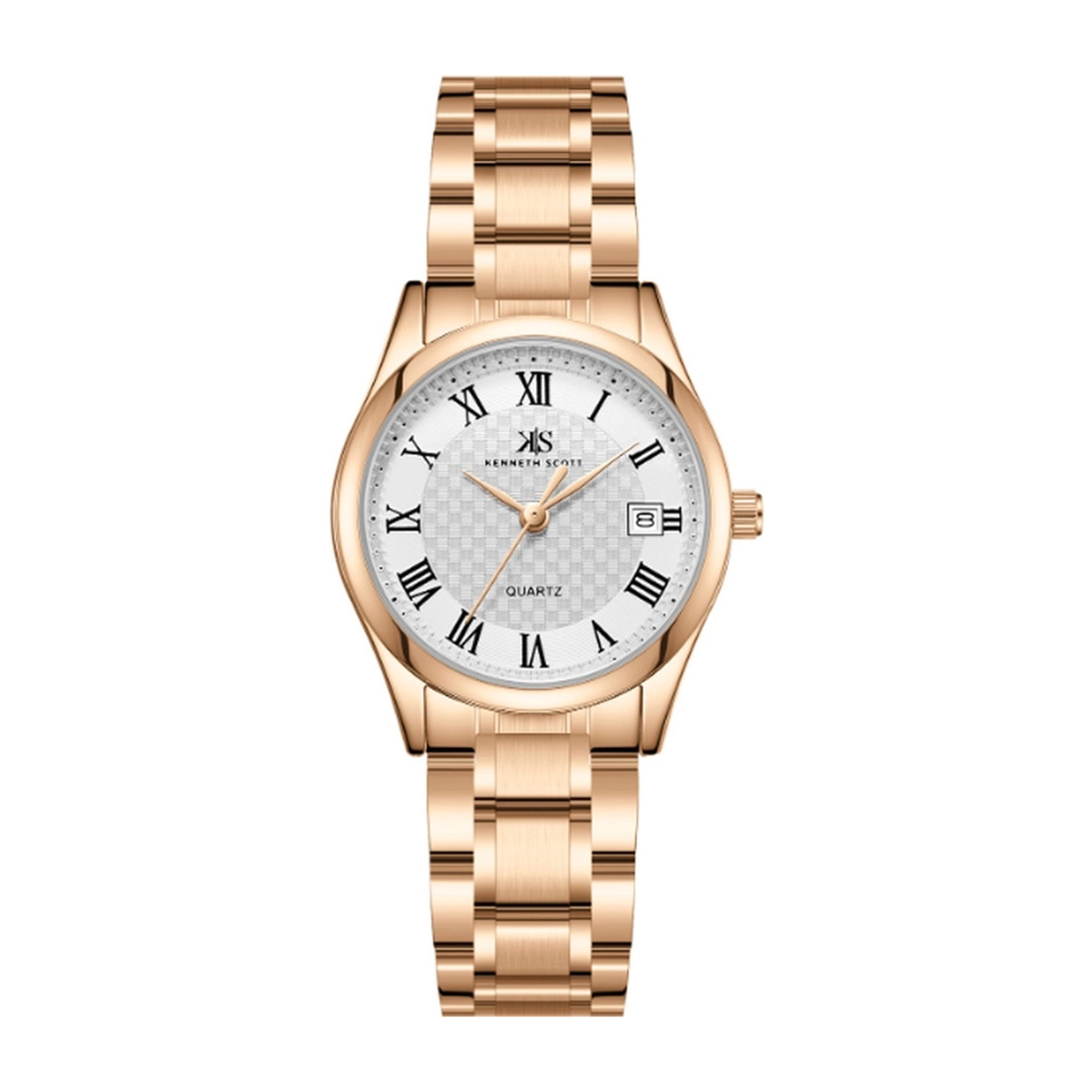 Kenneth Scott Quartz Watch In Rose Gold Color For Women K25504
