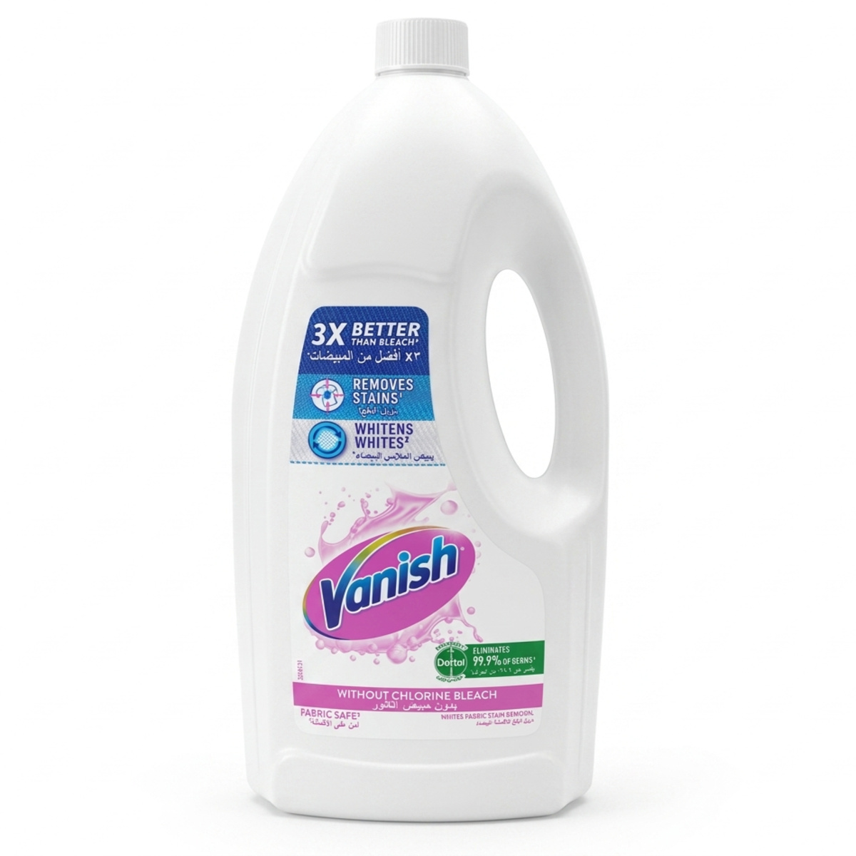 Vanish Crystal White Laundry Stain Remover Liquid 1.8L