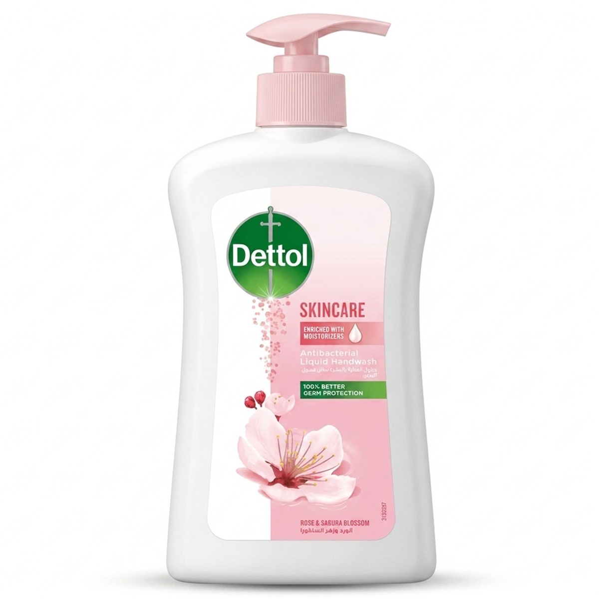 Dettol Skincare Antibacterial Liquid Handwash Rose & Sakura Blossom 400ml
