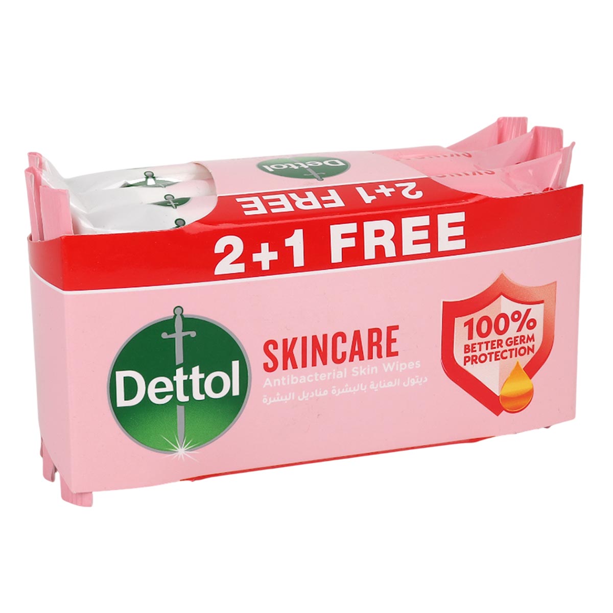 Dettol Antibacterial Skin Wipes 3 Pack