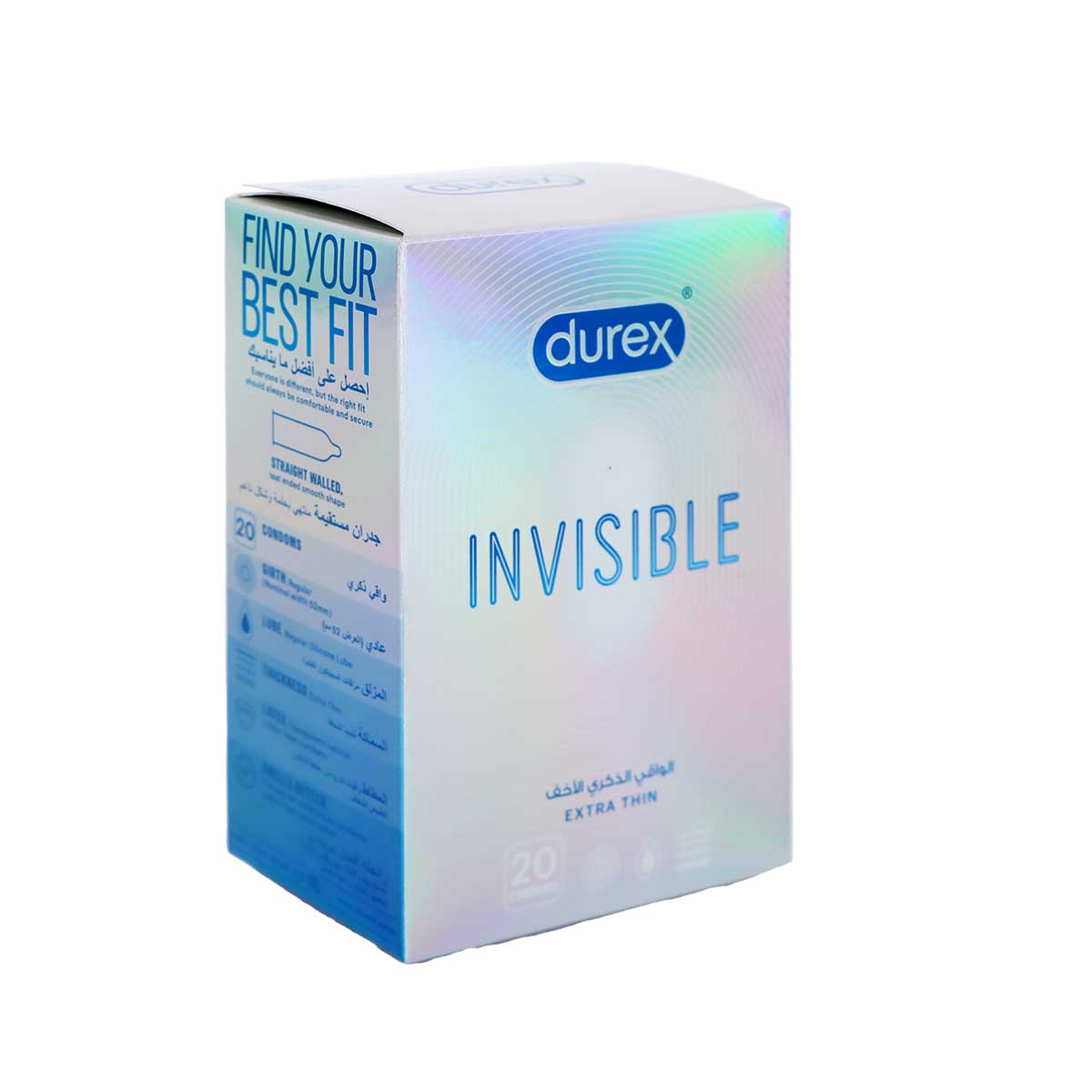 Durex Invisible Condom 20'S | Health & Wellness | Adult Care
