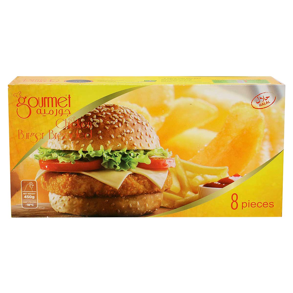 Gourmet Chicken Breaded Burger 450g