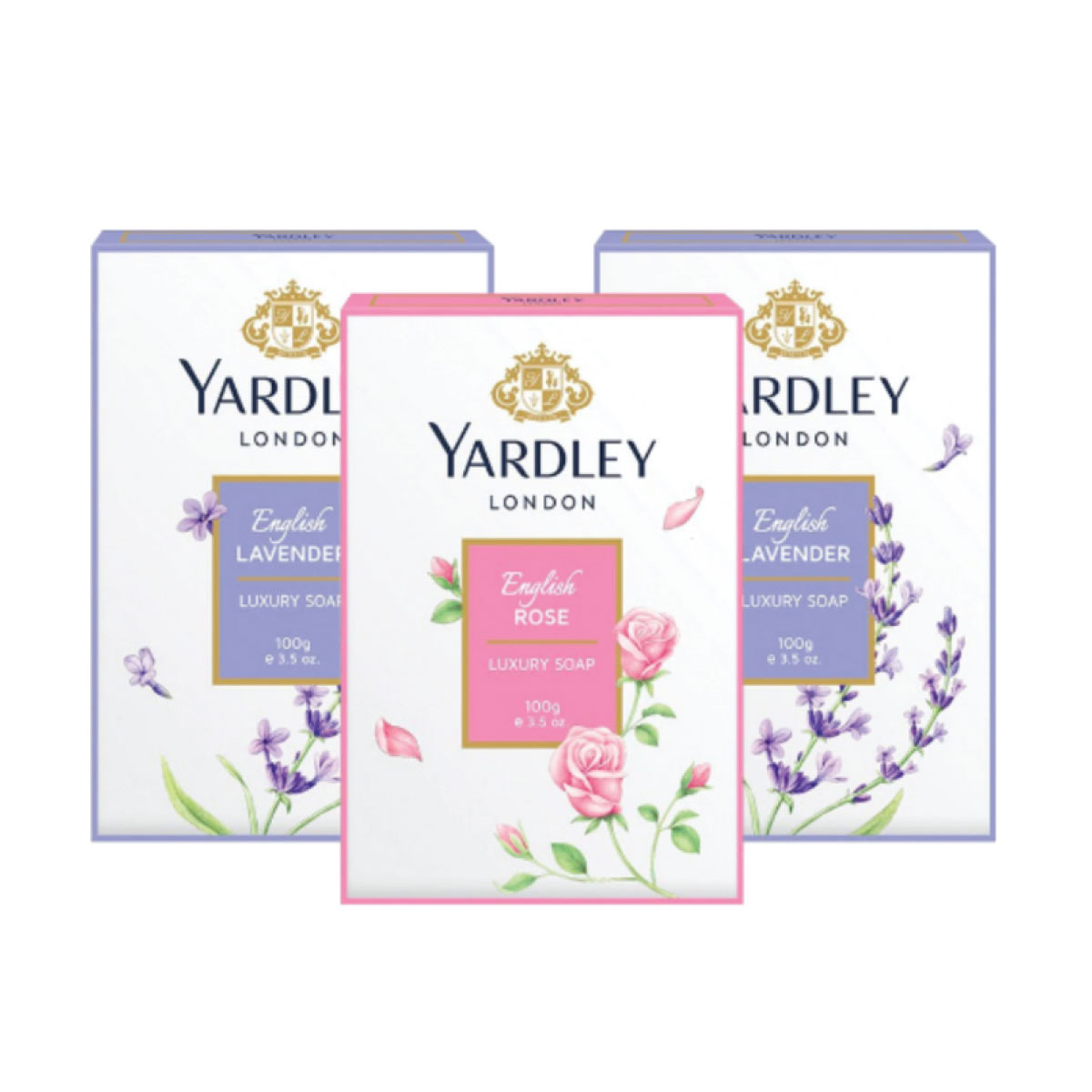 Yardley Soap 3x100g Assorted