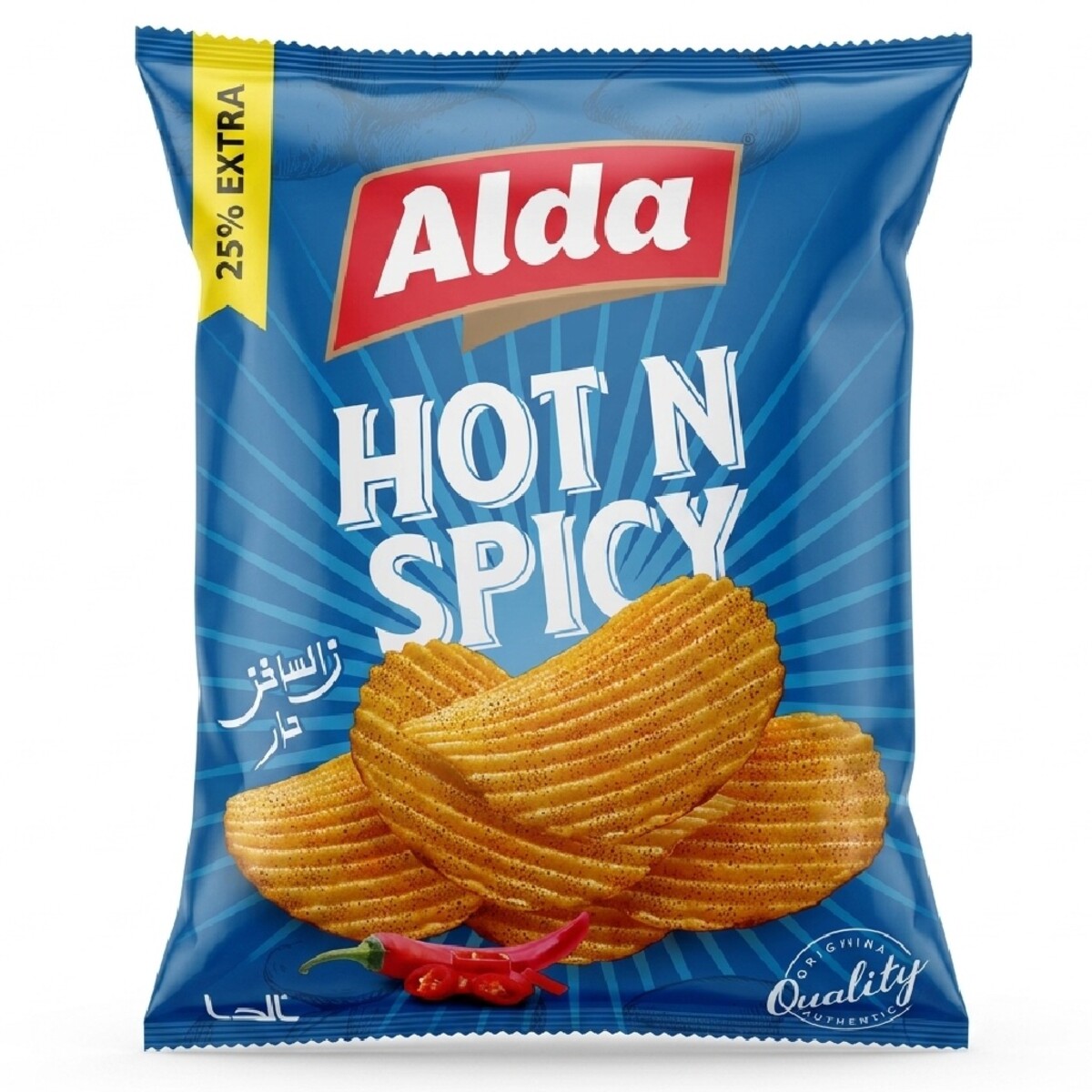 Alda Hot N Spicy Potato Chips 135g