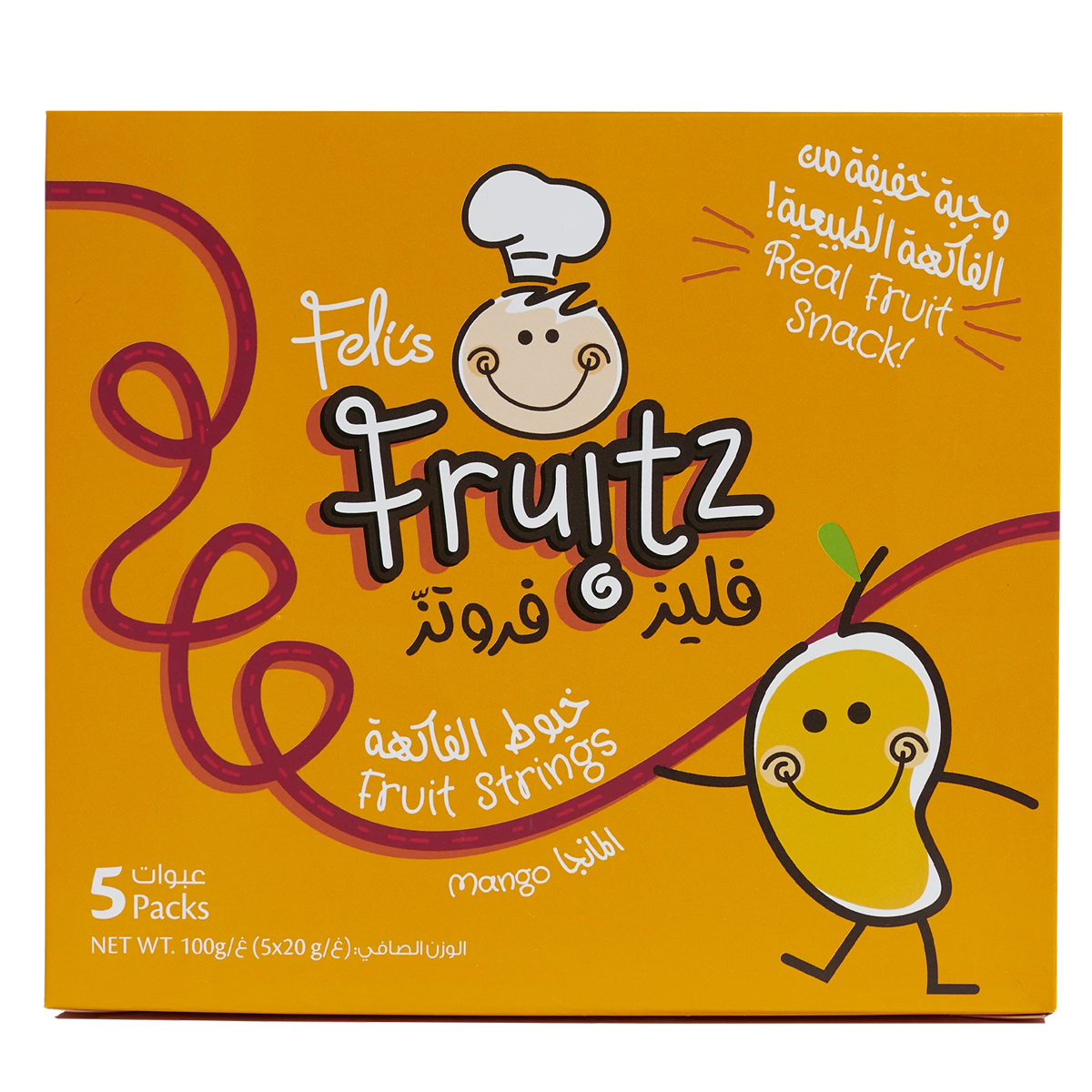 Felis Fruitz Fruit Strings Mango 5x100g